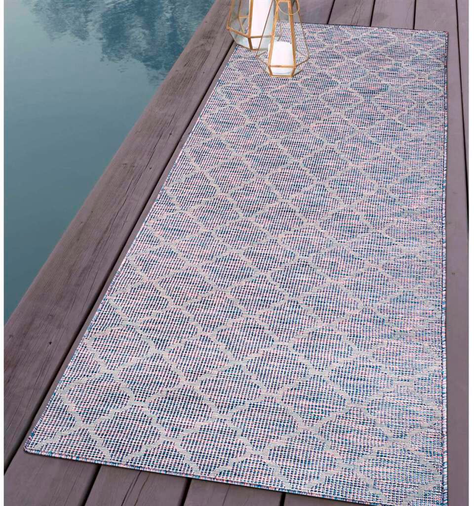Carpet City Läufer »Palm«, rechteckig, Wetterfest & UV-beständig, für  Balkon, Terrasse, Küche, flach gewebt | BAUR
