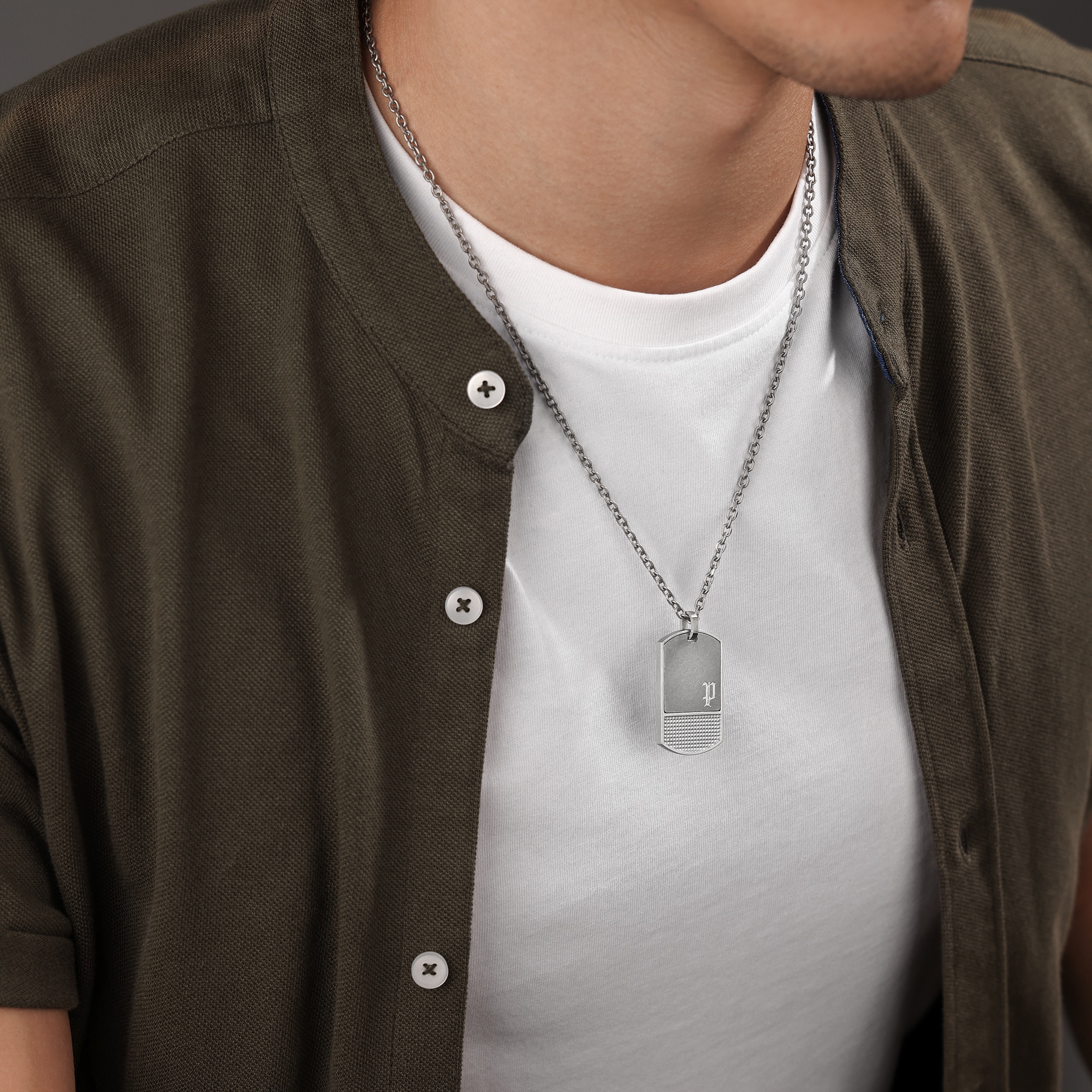 Police Kette mit Anhänger »Identity Dog Tag«