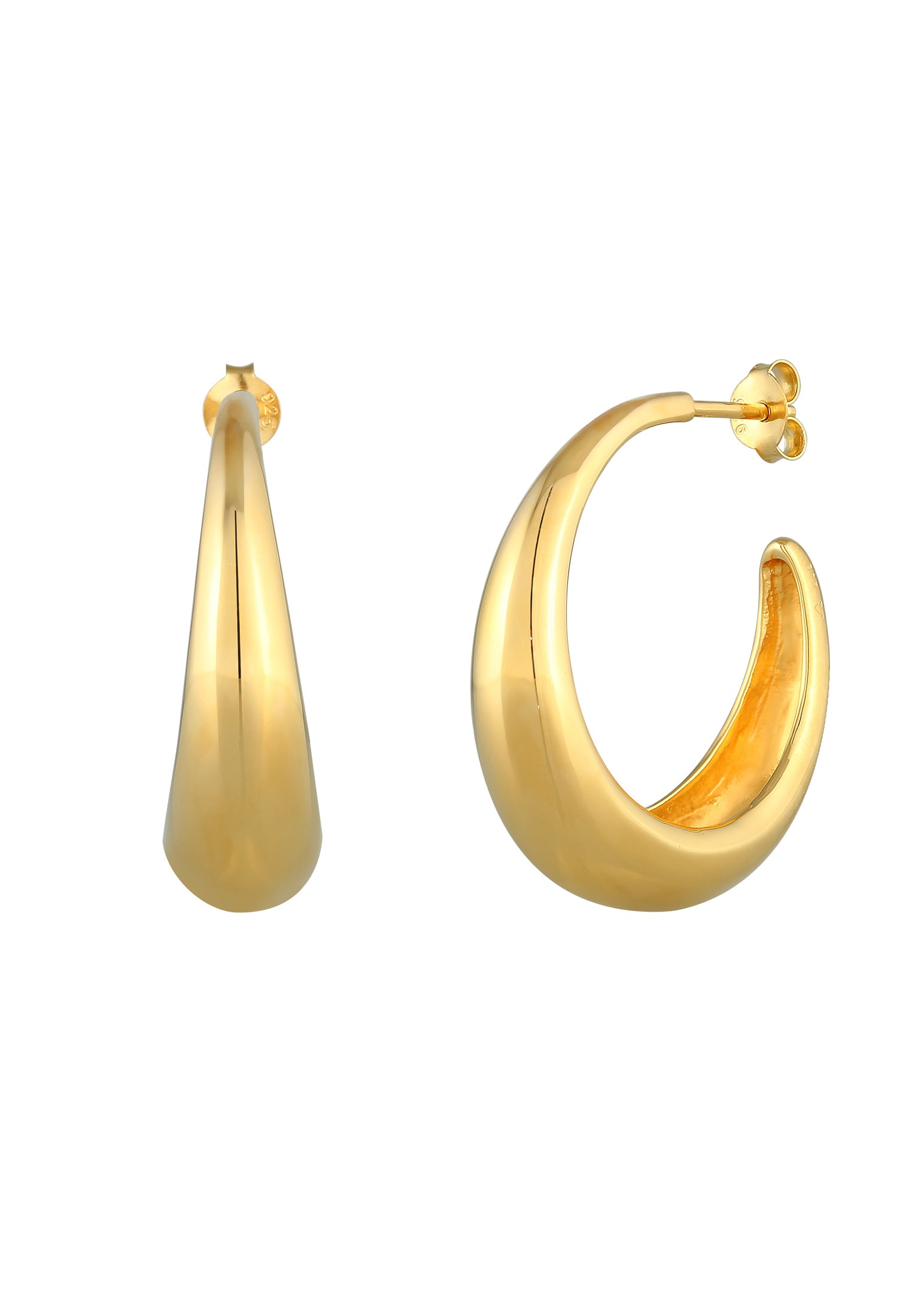 Elli Paar Creolen »Creolen Ohrstecker Chunky 925 Sterling Silber«