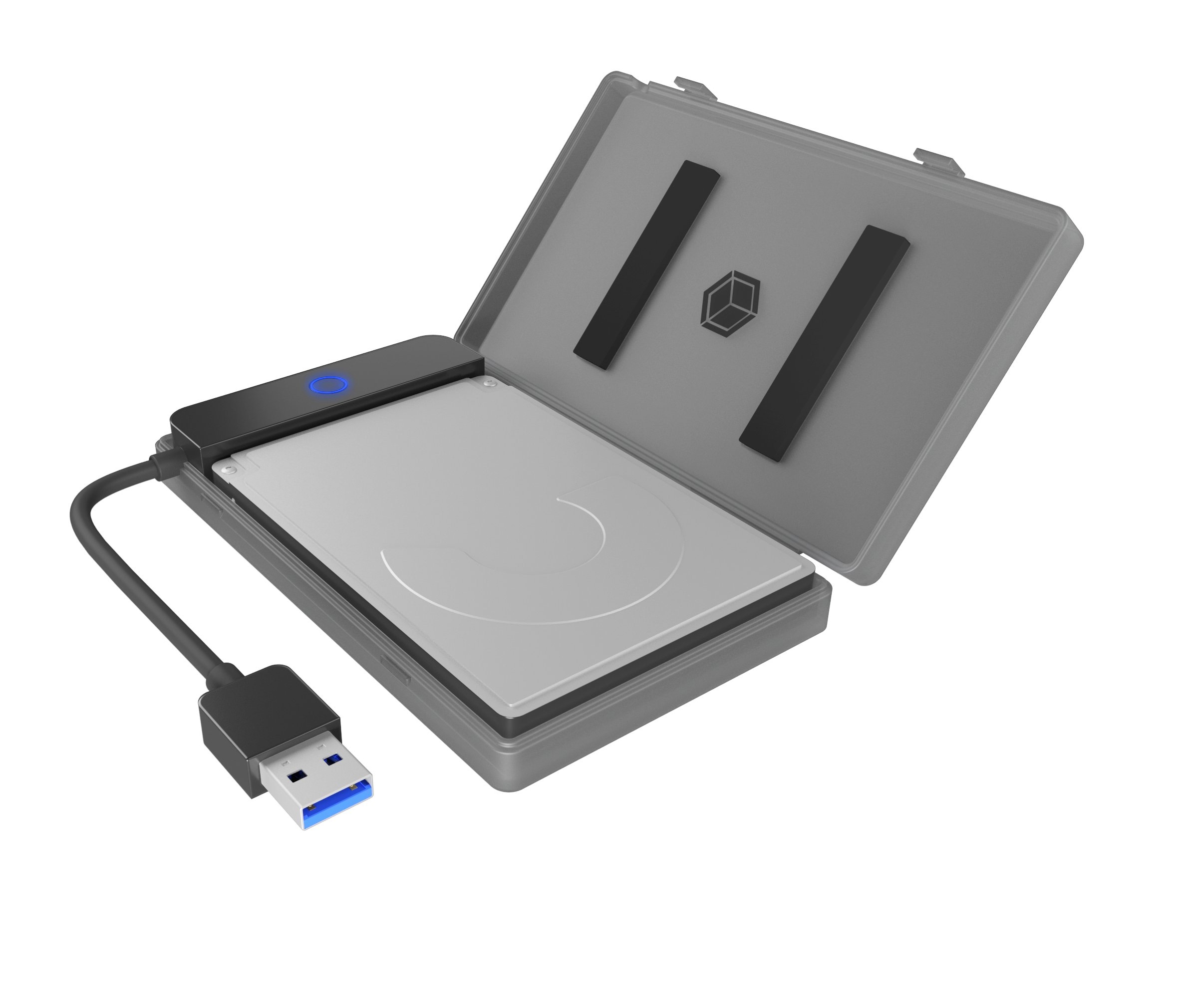Festplatten-Gehäuse »ext. 2.5 SATA Gehäuse, USB 3.2 Gen 1, Werkzeuglos, Kunststoff,...
