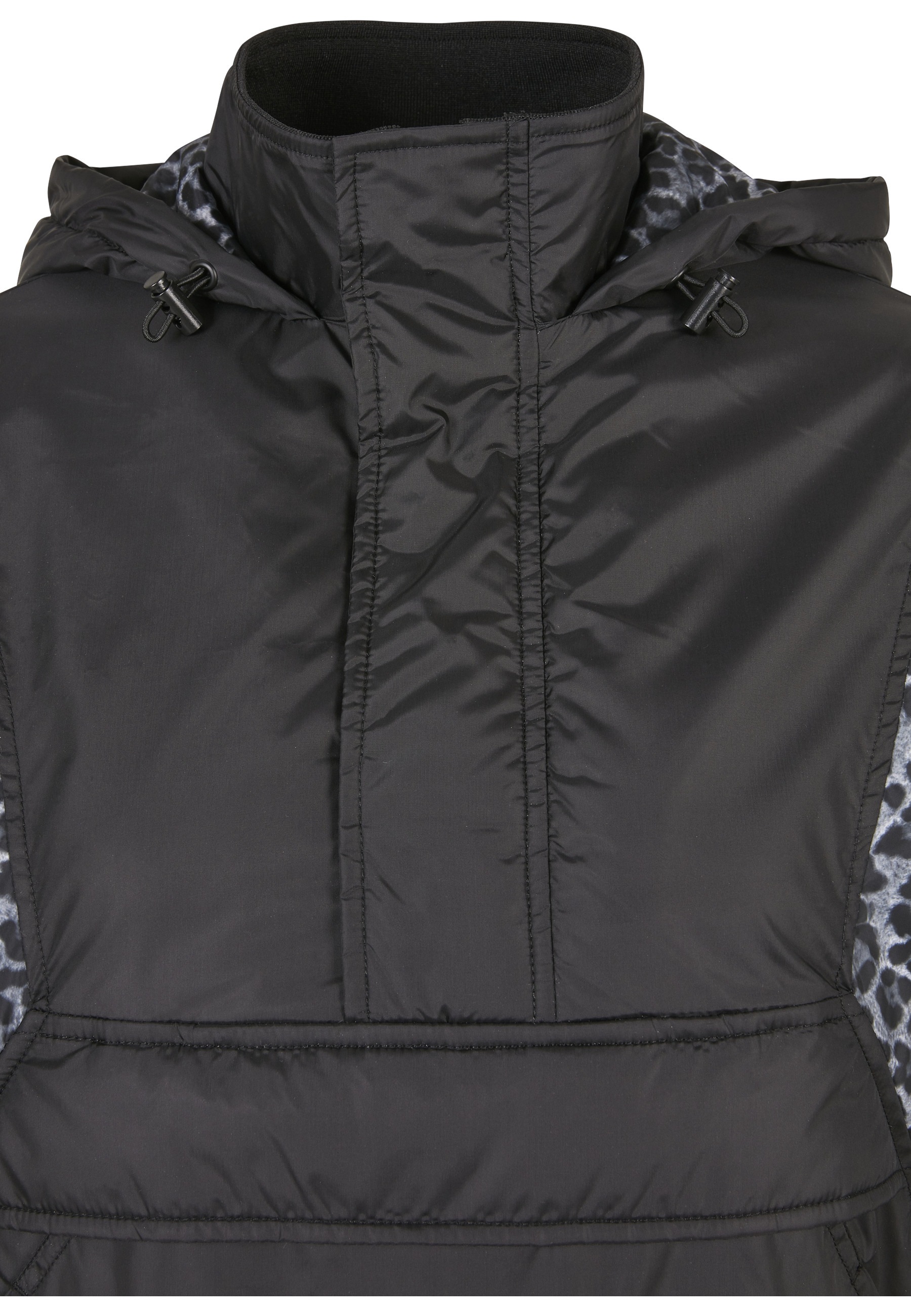 URBAN CLASSICS Langmantel »Urban Classics Damen Ladies AOP Mixed Pull Over Jacket«
