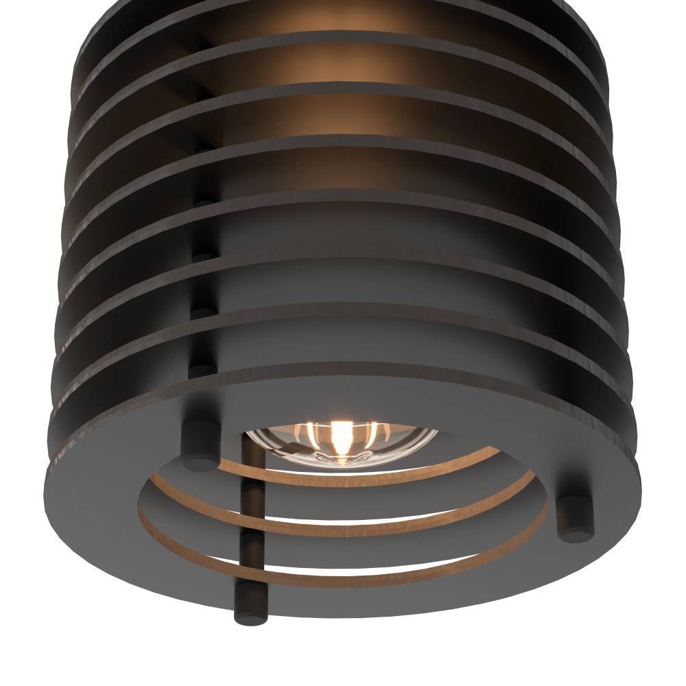 EGLO Deckenspot »SEGOVIA« E27 1 Stk. Wandleuchte, Wandspot aus Metall und Holz in Schwarz, E27 Fassung