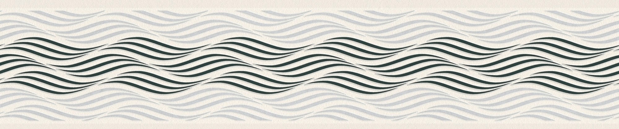 A.S. Création Bordüre »Only Borders 11«, Streifen-abstrakt-matt, Tapete Bordüre Wellen Metallic
