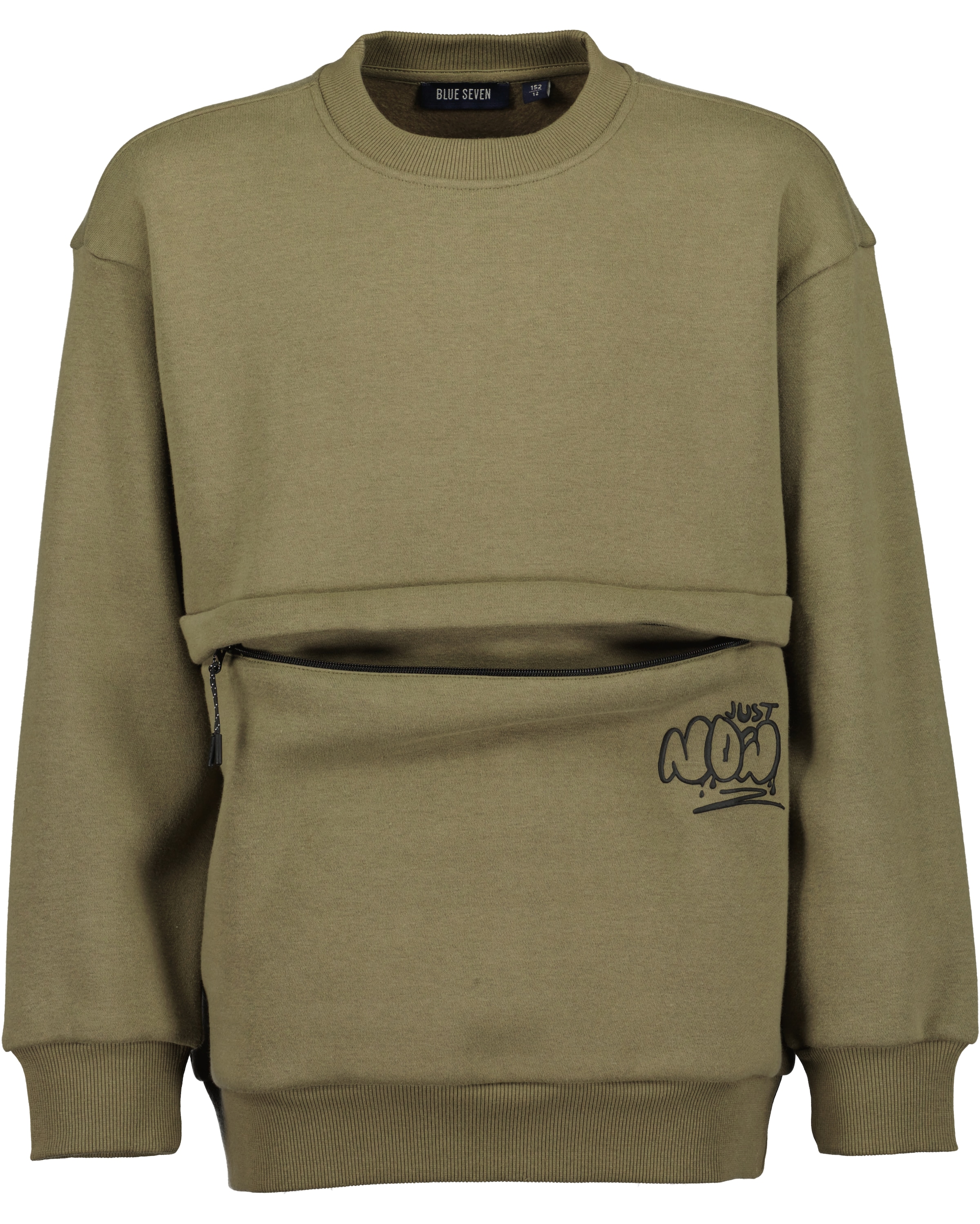 Blue Seven Sweatshirt , mit praktischer Reißverschlusstasche
