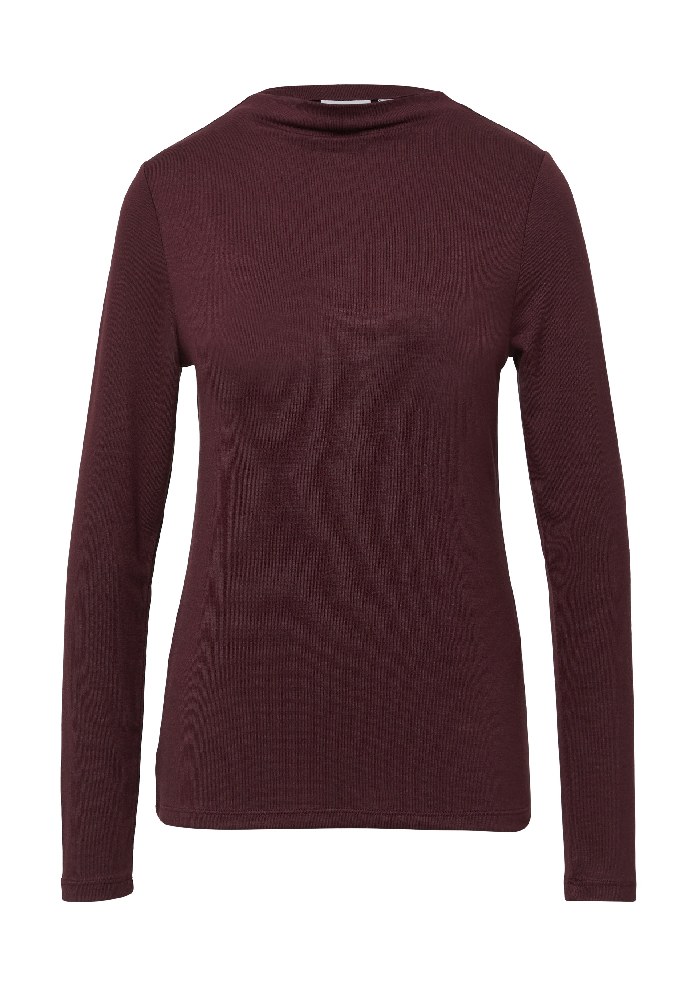 Thumbnail - Comma Langarmshirt mit Stehkragen