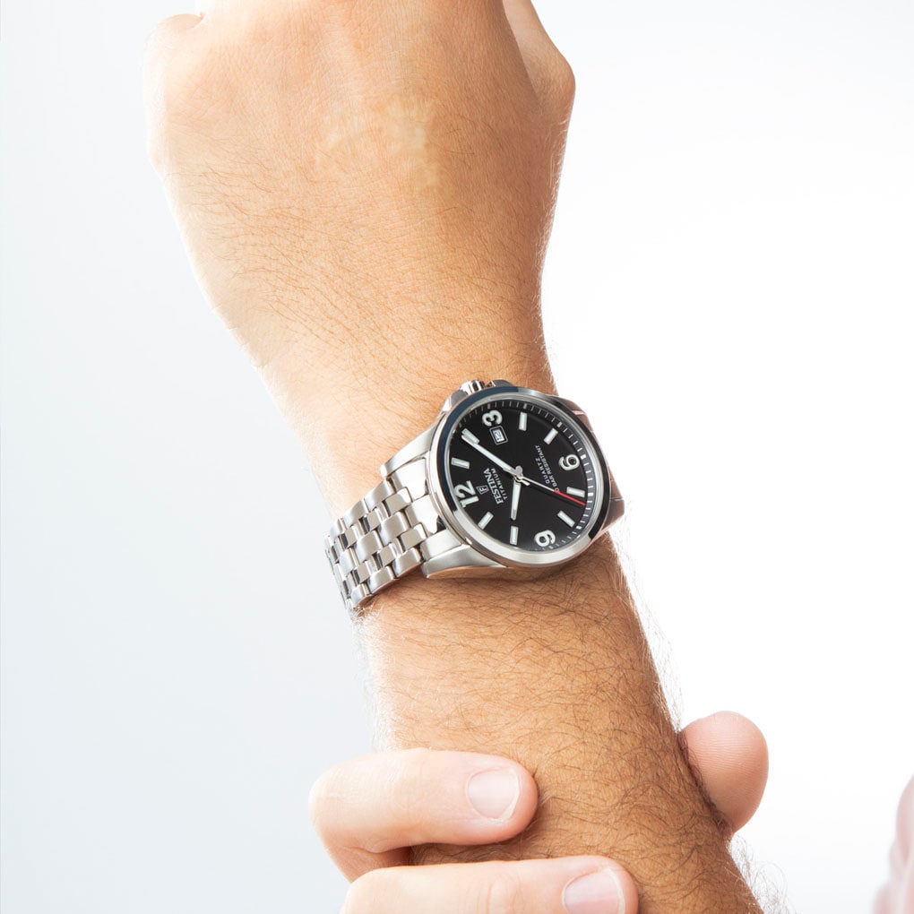 Festina Quarzuhr »Calendario Titanium«, Armbanduhr, Herrenuhr, analog, Tag