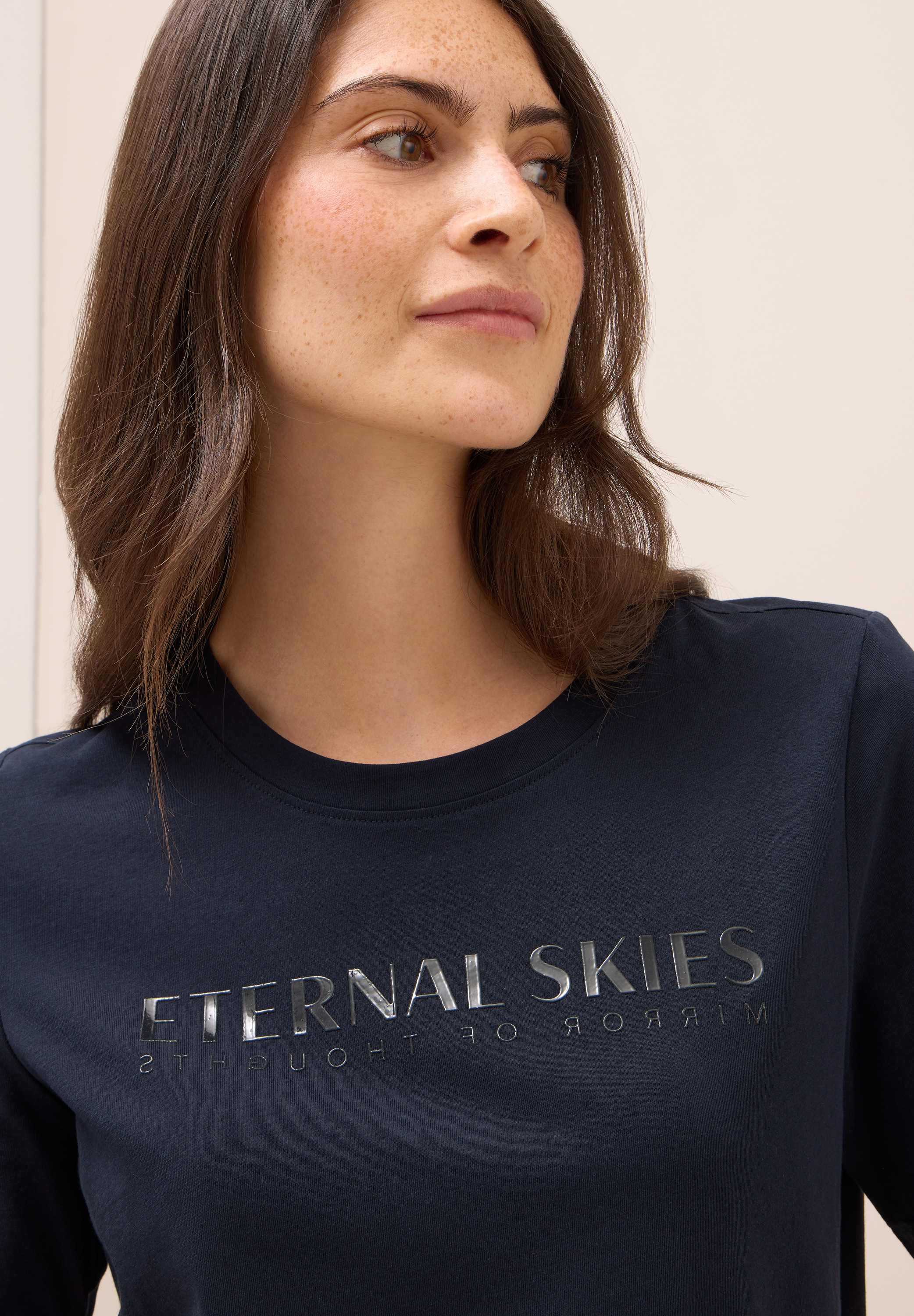 Thumbnail - Cecil T-Shirt mit Wording Artwork