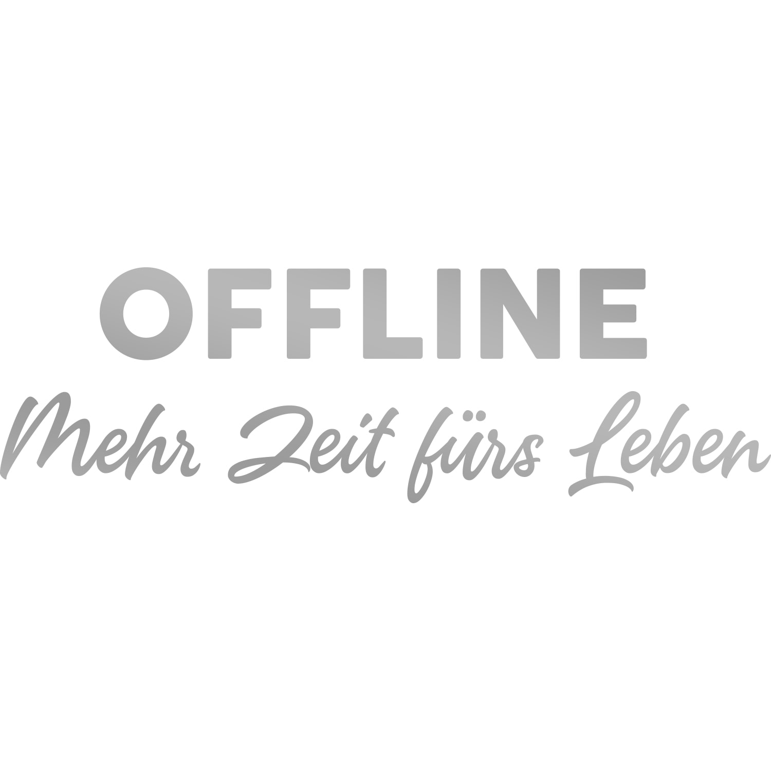 my home Wandtattoo »Offline Mehr Zeit fürs Leben«, (1 St.), Wandaufkleber, selbstklebend, rückstandslos abziehbar, Sticker, Spruch