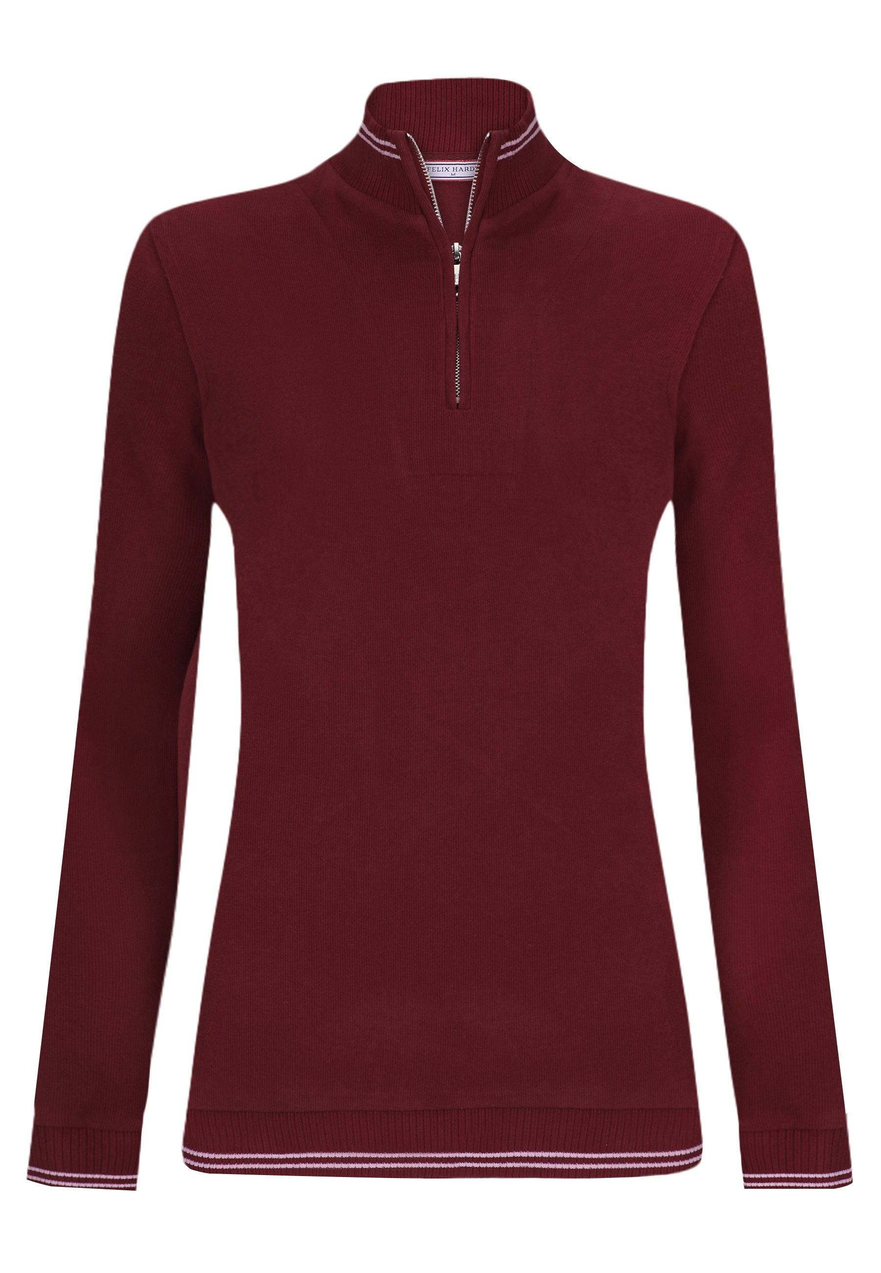 Felix Hardy Stehkragenpullover »Strickpullover mit halbem Reißverschluss«