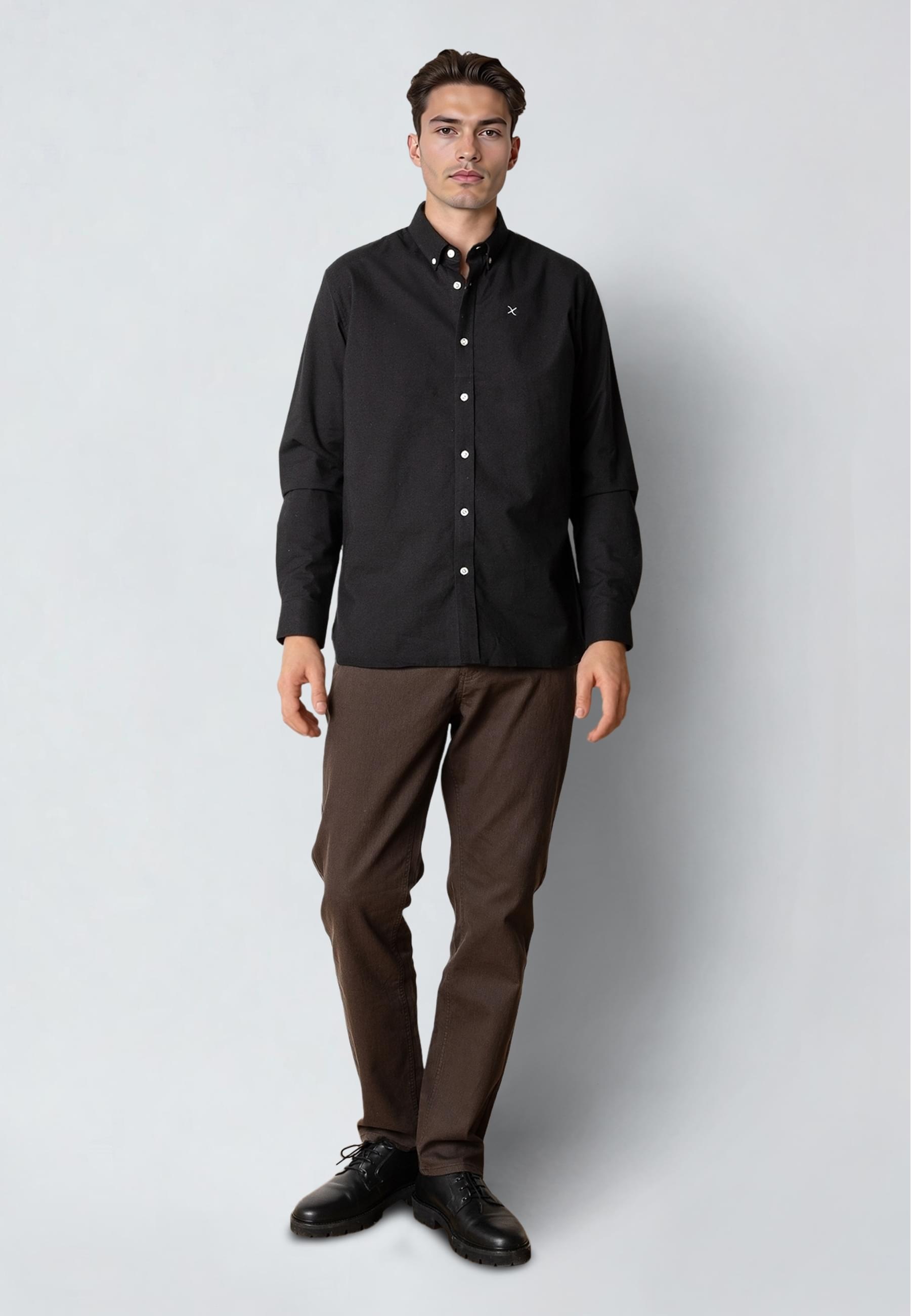Clean Cut Copenhagen Langarmhemd »Clean Cut Copenhagen Oxford Stretch Plain L/S« 1 Stk. tlg.