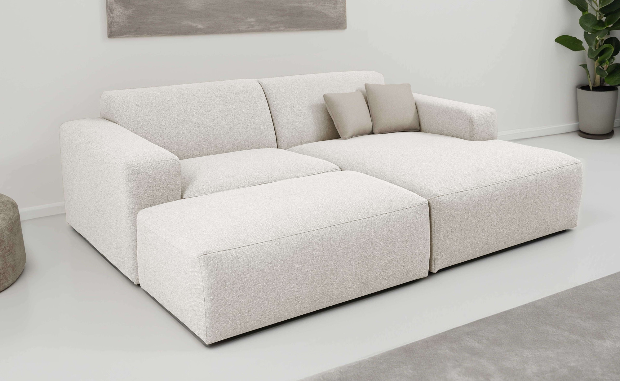 INOSIGN Ecksofa "Koa,228cm, L-Form, Modulsofa, Webstoff, Cord", Designsofa, günstig online kaufen