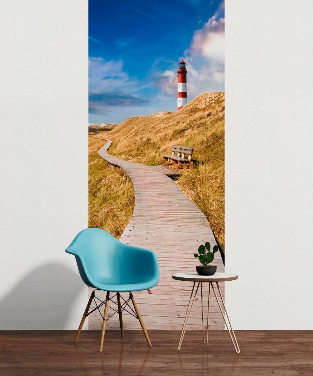 living walls Fototapete "Leuchtturm Sylt" glatt Vlies, Wand, Schräge günstig online kaufen
