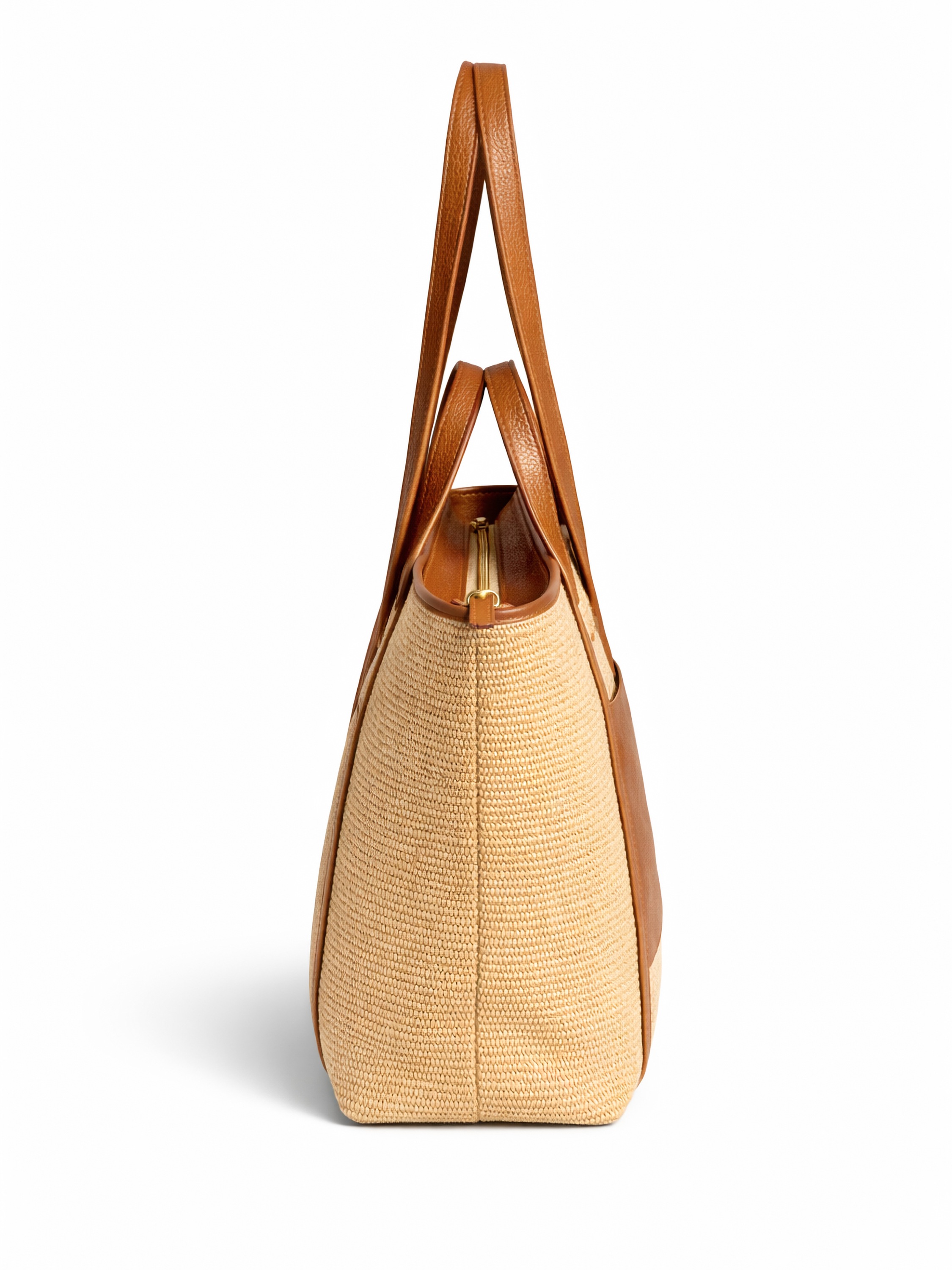COLLEZIONE ALESSANDRO Schultertasche »Naturals« XL Luxus aus Leder und Raffia