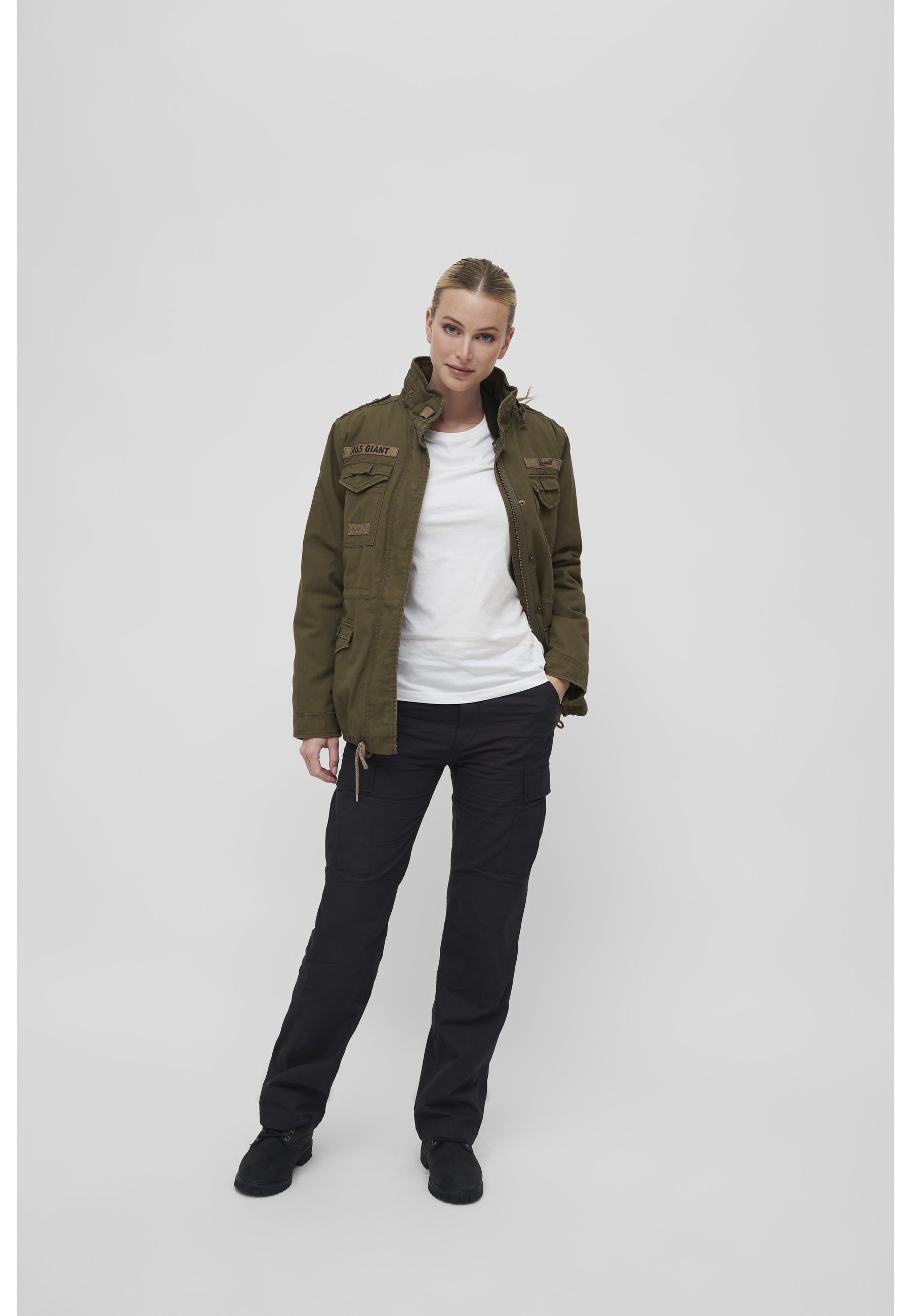 Brandit Parka »Brandit Damen Ladies M65 Giant Jacket« 1 Stk. tlg. mit Kapuze