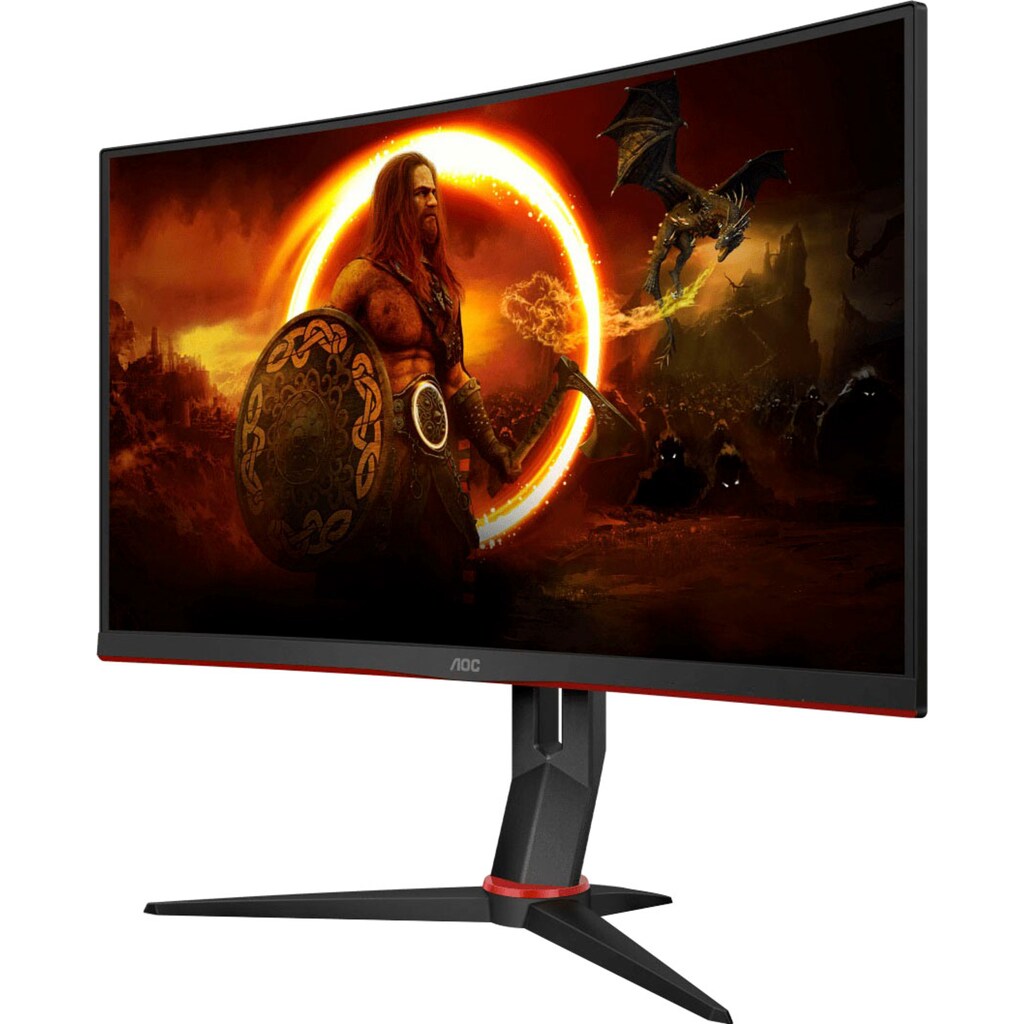 AOC Curved-Gaming-Monitor »CQ27G2U/BK«, 68,6 cm/27 Zoll, 2560 x 1440 px, QHD, 1 ms Reaktionszeit, 144 Hz