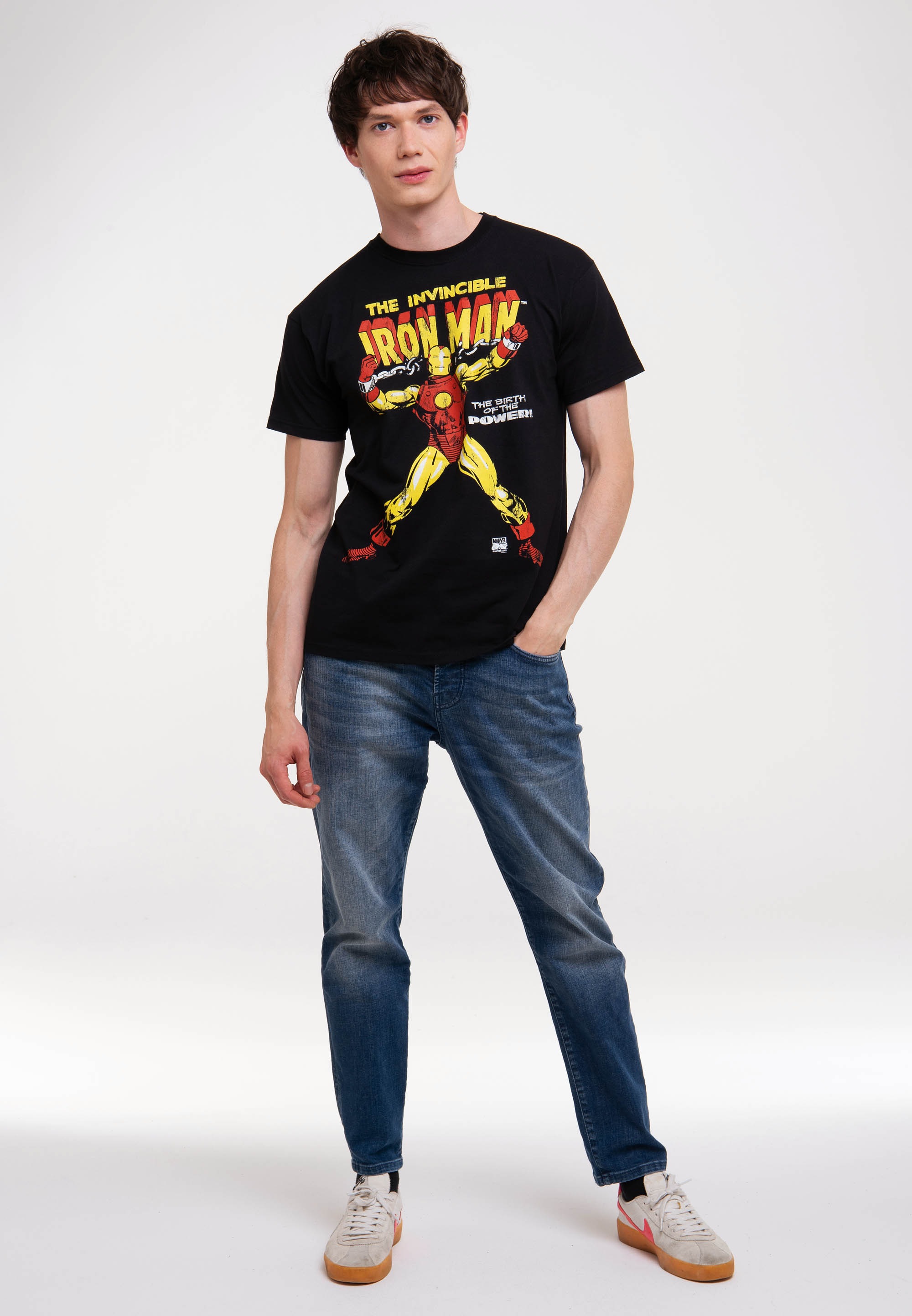 LOGOSHIRT T-Shirt »Iron Man - The Birth Of The Power«, mit lizenziertem Print
