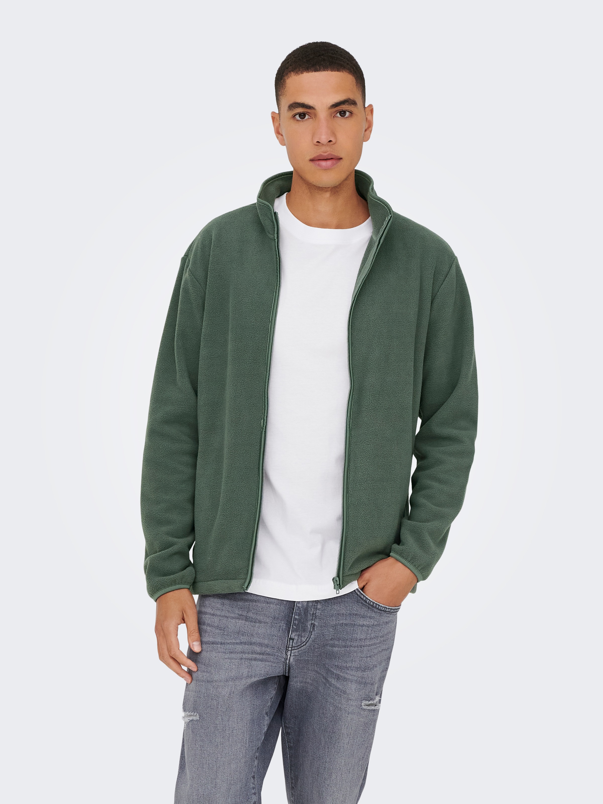 ONLY & SONS Sweatjacke "ONSAKEEM FULL ZIP REG SWEAT OTL" günstig online kaufen