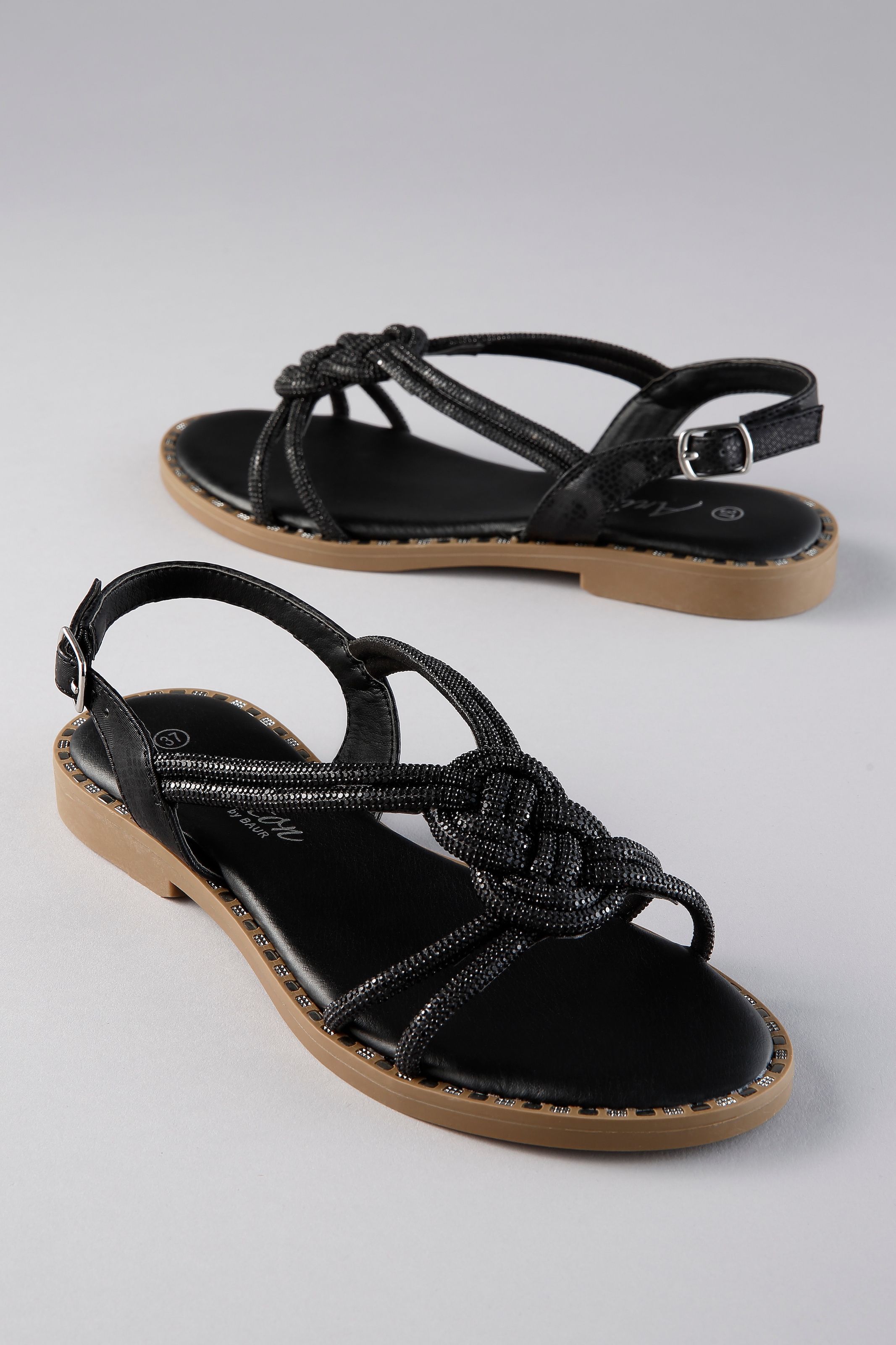 Aniston SHOES Sandale Sommerschuh, Riemchensandale mit Glitzerdetails - NEU günstig online kaufen