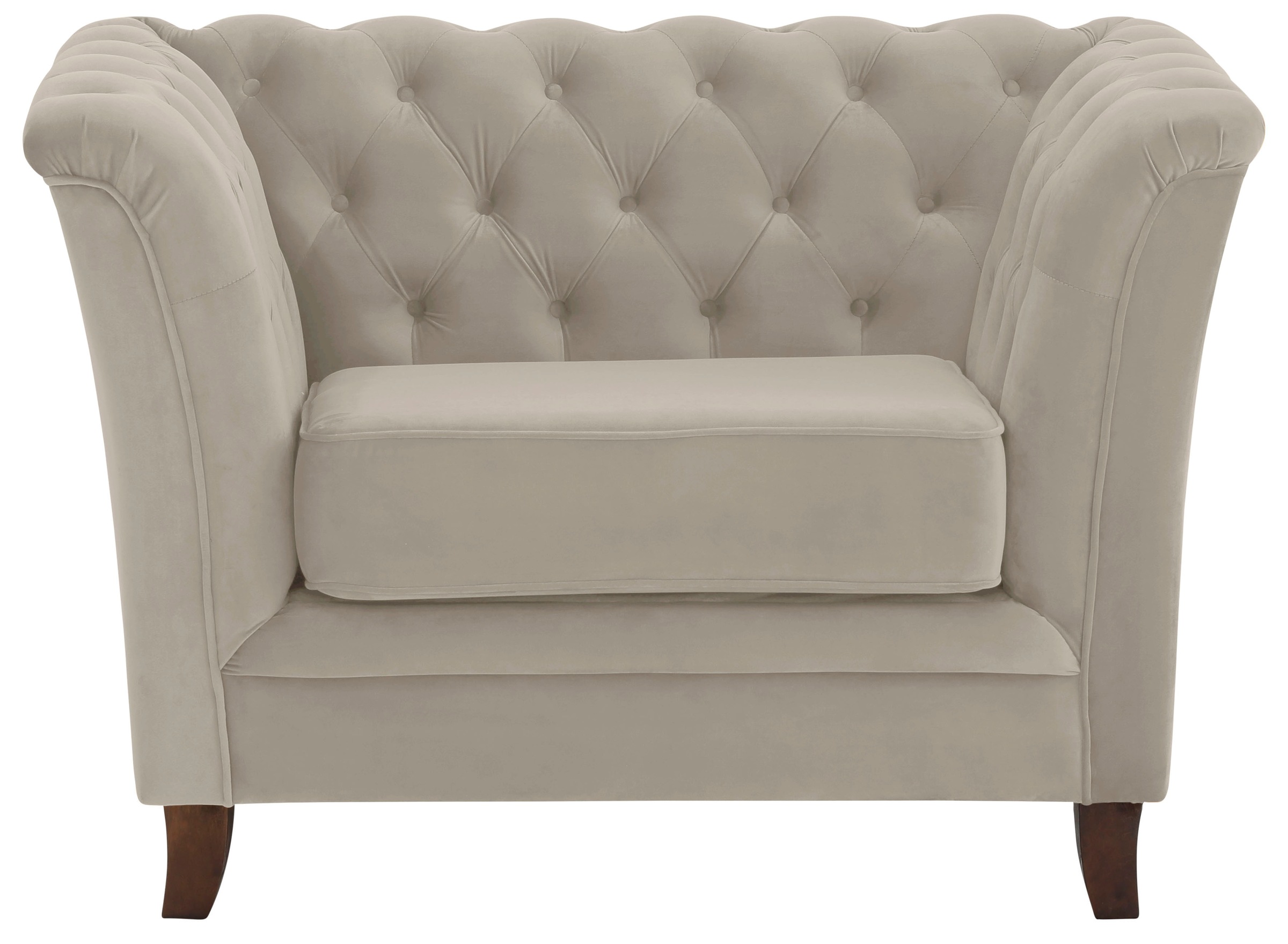 Home affaire Chesterfield-Sessel »Dover Sessel«, passend zur "Dover"-Serie mit Knopfheftung und losem Sitzkissen