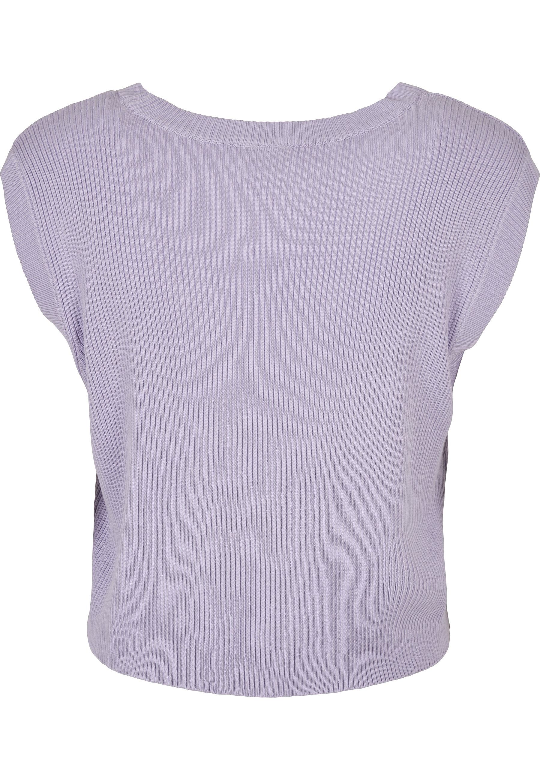 URBAN CLASSICS Rundhalspullover »Urban Classics Damen Ladies Short Knittd Slip On« 1 Stk.