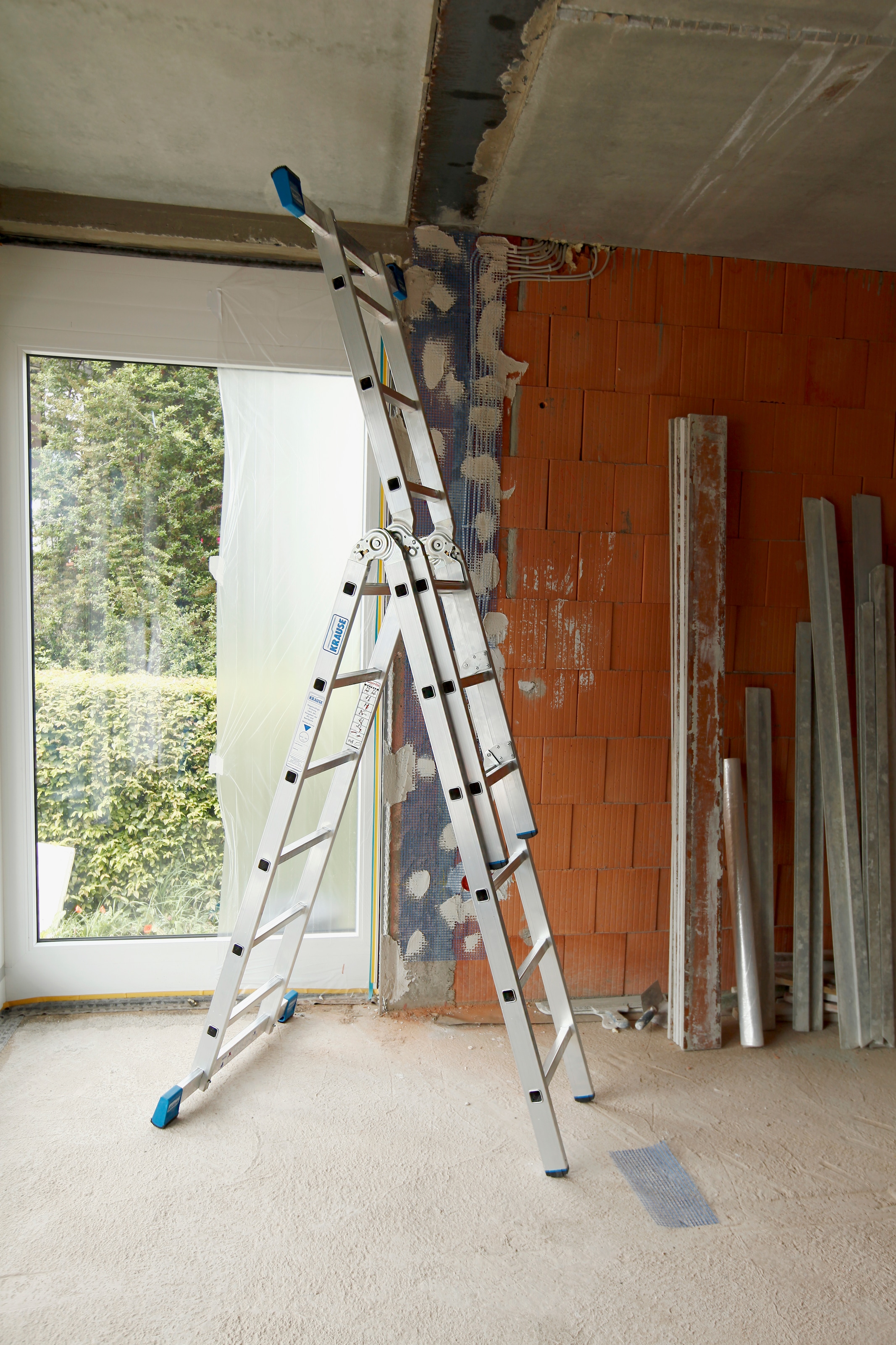 KRAUSE Gelenkleiter »Stabilo«, Combileiter mit 2x3 und 2x6 Sprossen