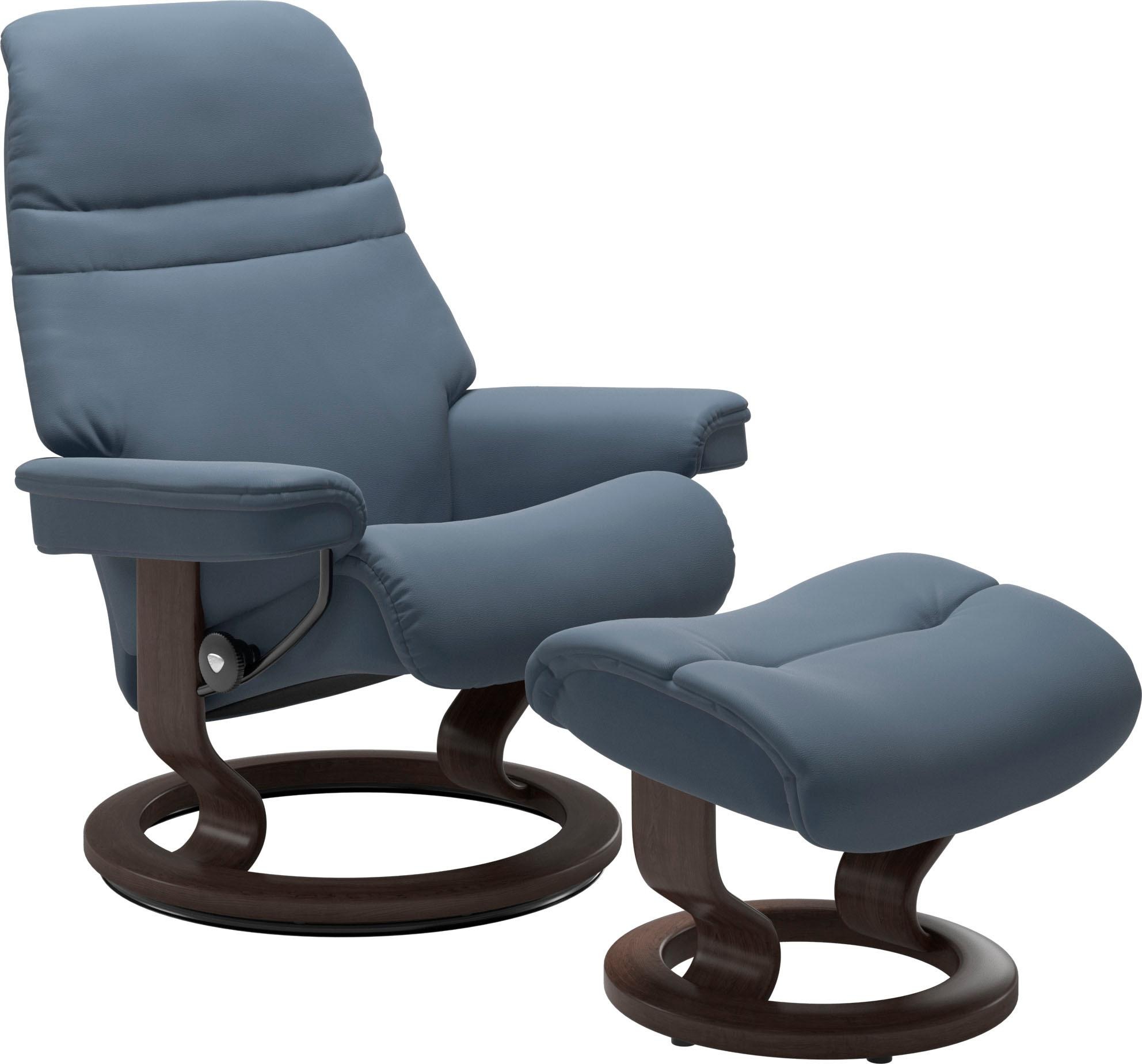 Classic | Größe bestellen »Sunrise«, Gestell Relaxsessel (Set, Wenge Hocker), Stressless® mit S, Relaxsessel mit BAUR Base,