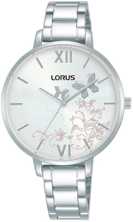 LORUS Quarzuhr »RG201TX9«, Armbanduhr, Damenuhr, Edelstahlarmband