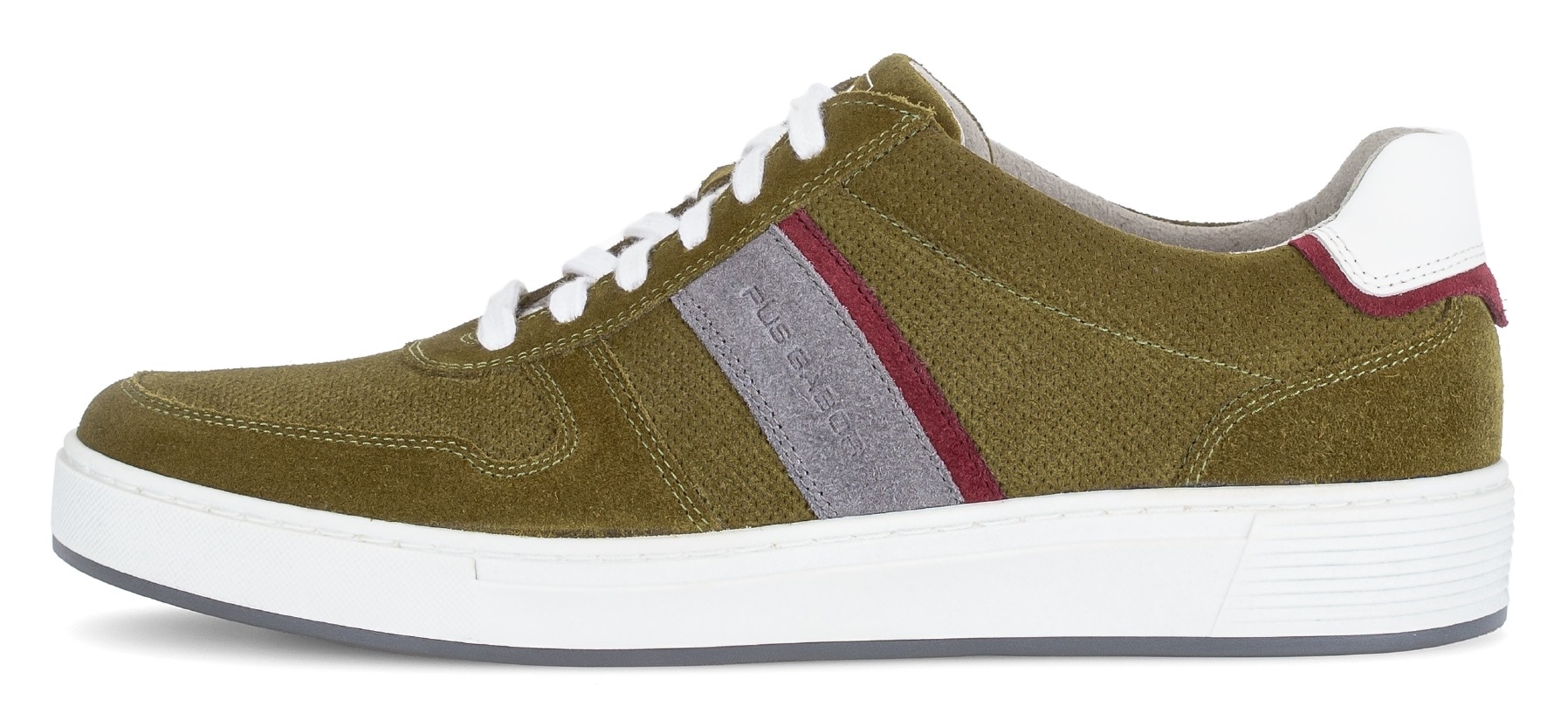Pius Gabor Sneaker, Freizeitschuh, Halbschuh, Schnürer mit Kontrastbesätze, Weite G