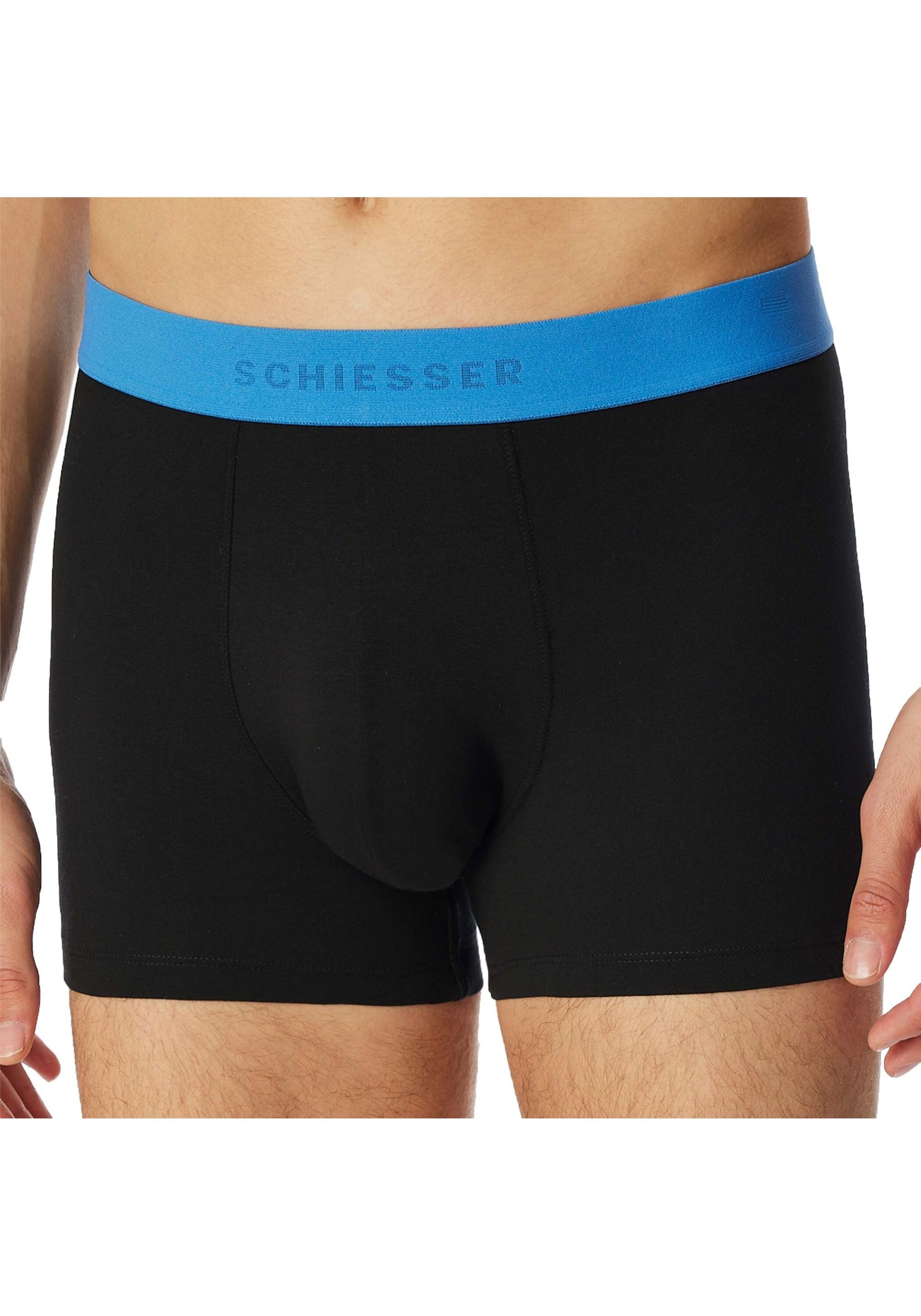Schiesser Boxershorts ""95/5"", (3er Pack), mit farbigem Logobund günstig online kaufen