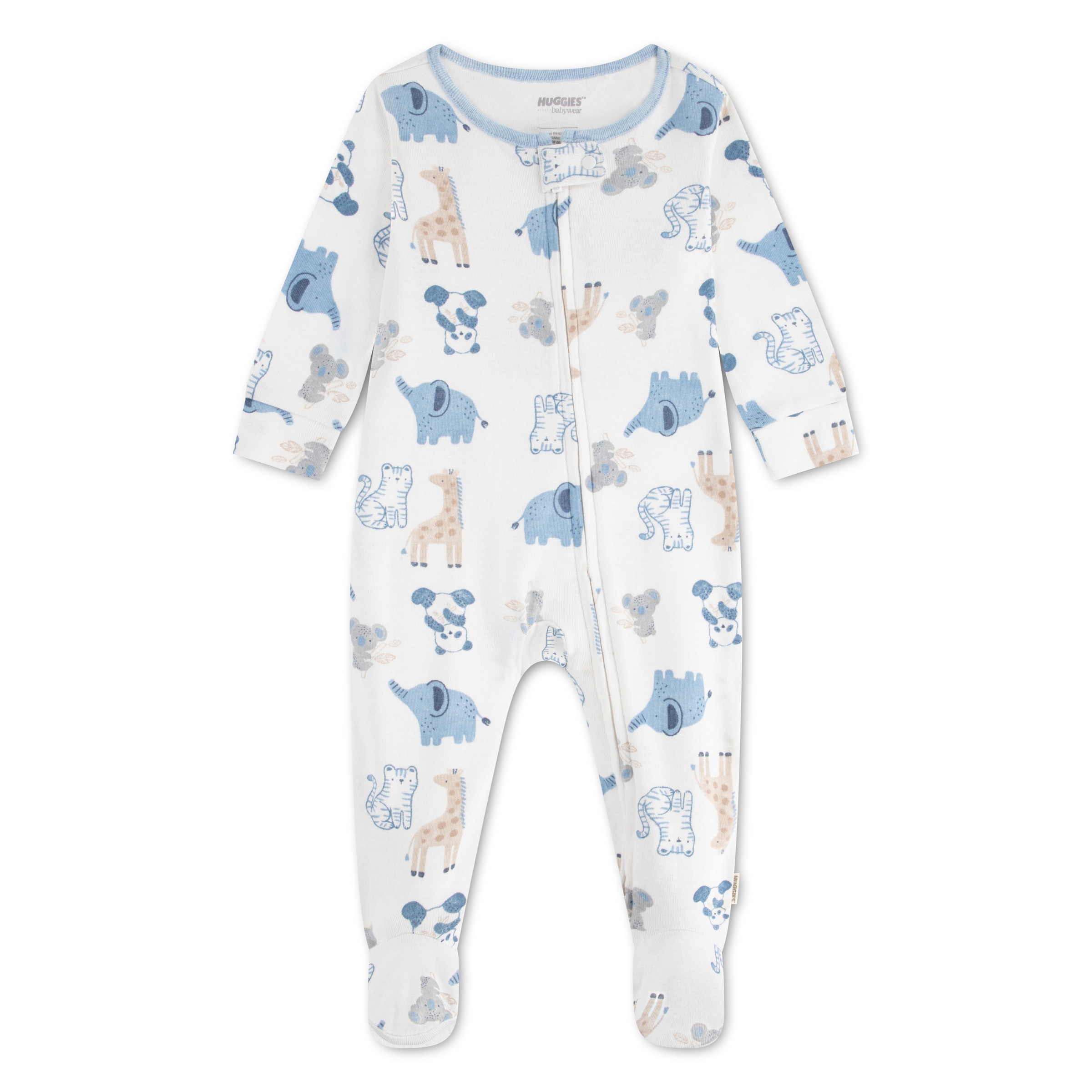 HUGGIES babywear Overall »HUGB FOOTED COVERALL« Strampler mit langen Armen und Füßen /  Allover-Print / für Boys