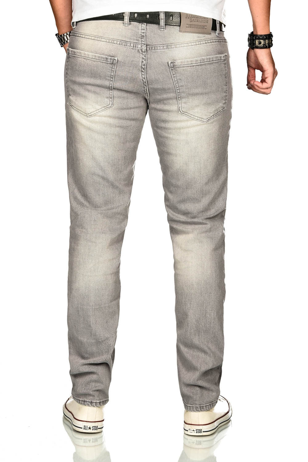 Alessandro Salvarini Stretch-Jeans »ASAngelo«, Angenehme Passform durch vorhandenen Elasthan Anteil