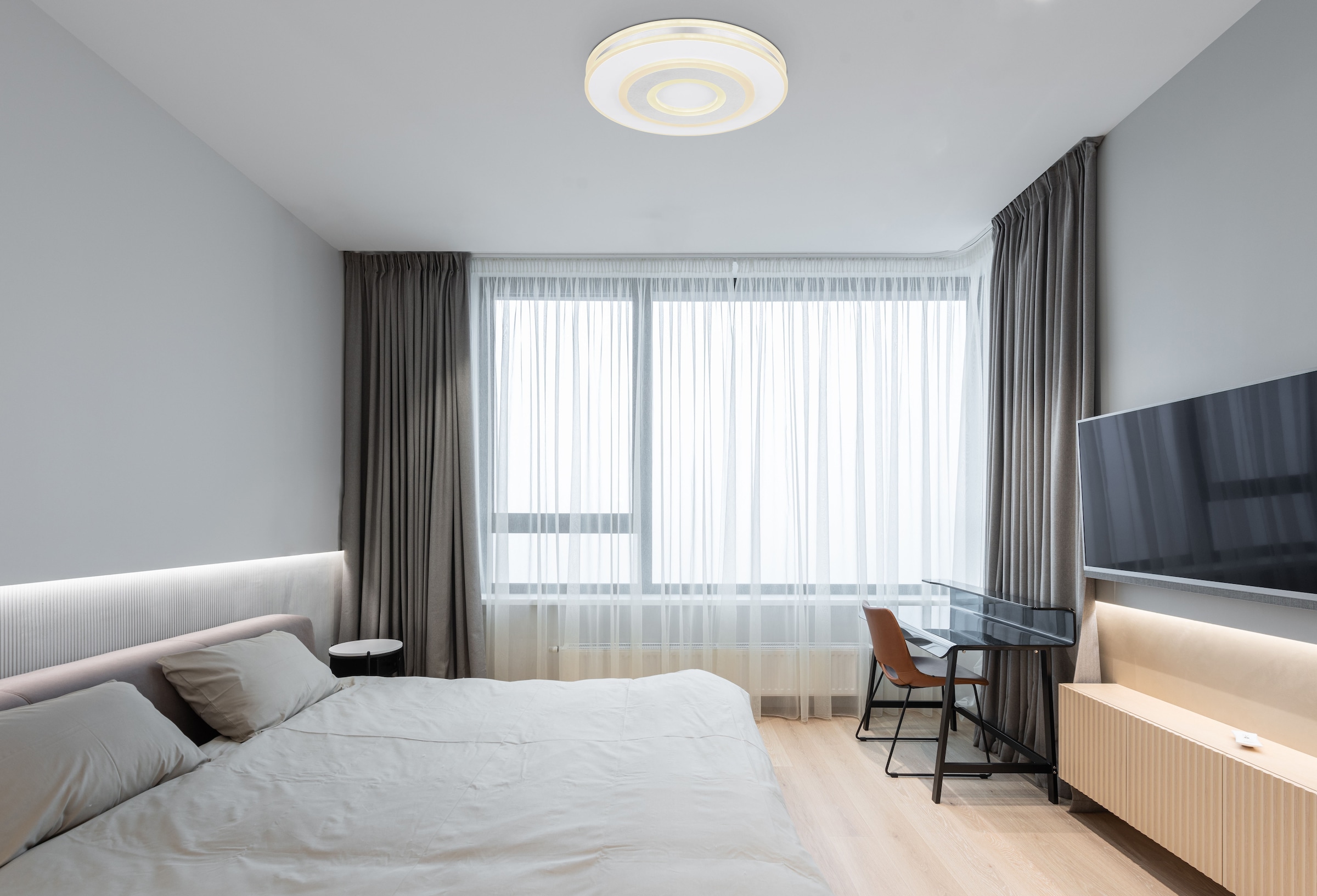 GLOBO LIGHTING LED Deckenleuchte »MARU«, Leuchtmittel LED-Modul | LED fest integriert, Deckenlampe/rund/Wohnzimmer/Schlafzimmer/elegant