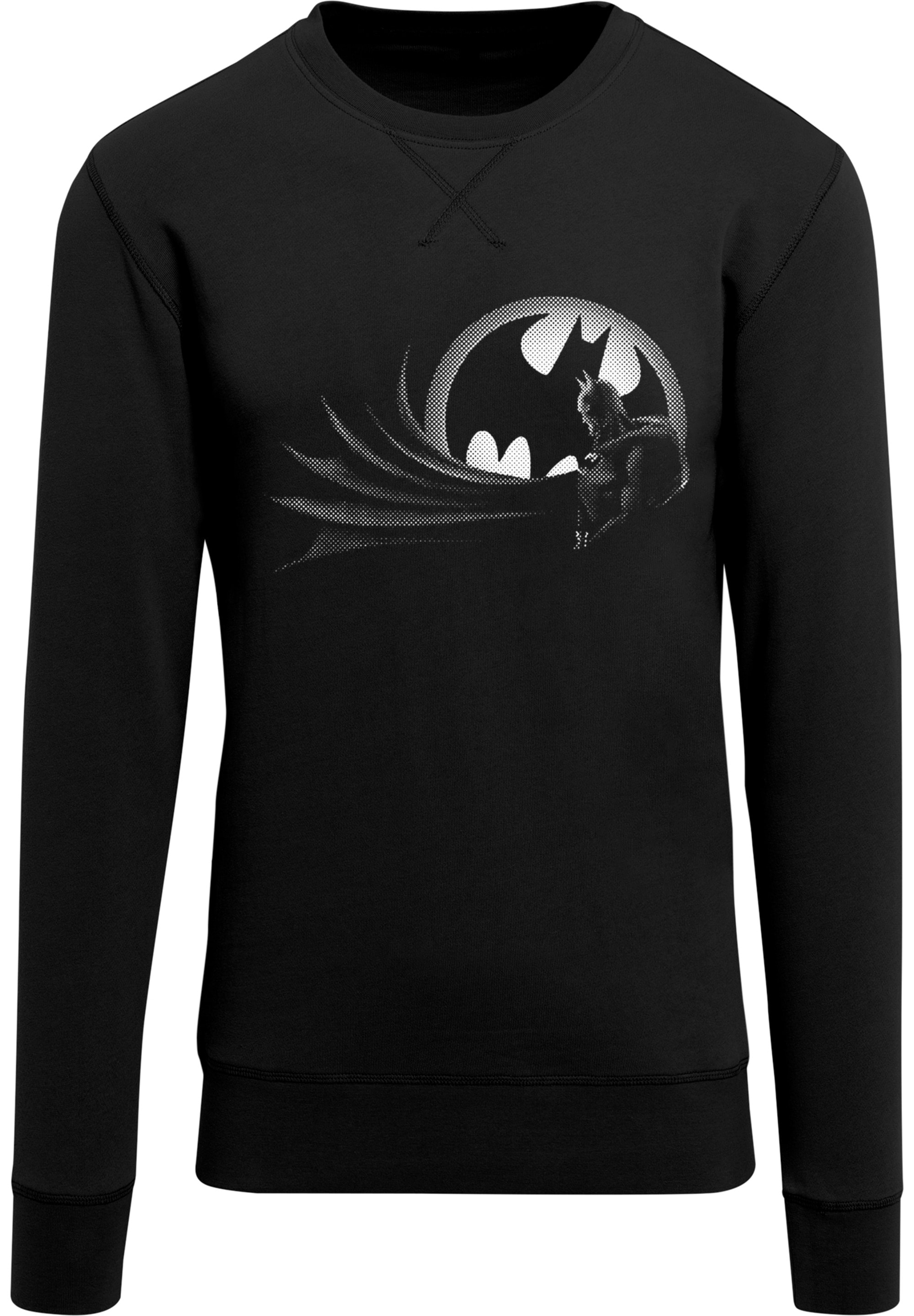 F4NT4STIC Rundhalspullover "F4NT4STIC Herren Batman Spot with Light Crew sweatshirt"