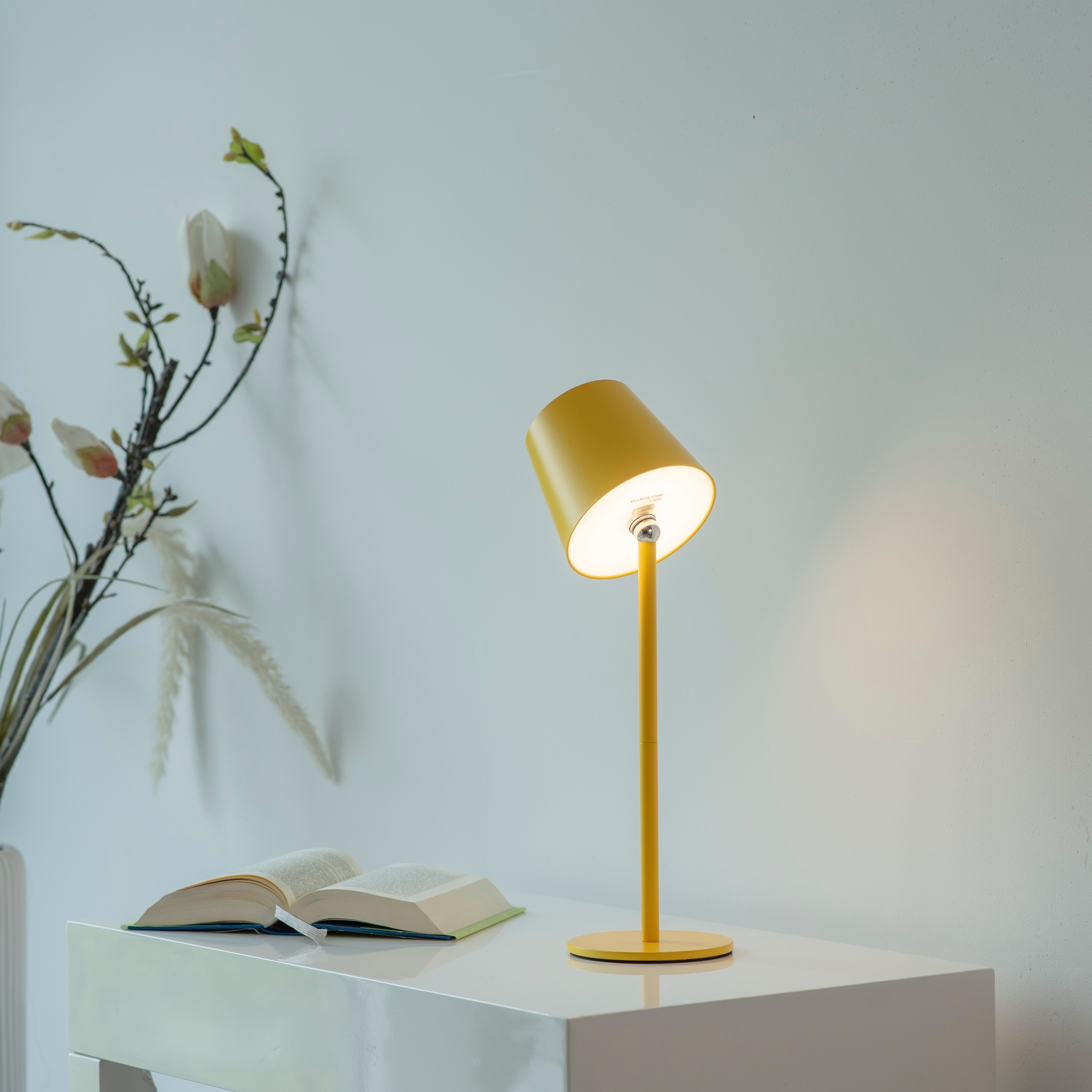 JUST LIGHT Tischleuchte »BOTERIA« LED-Board 1 Stk. Warmweiß LED, dimmbar über Touchdimmer, Memory, nach Trennung vom Netz, IP54