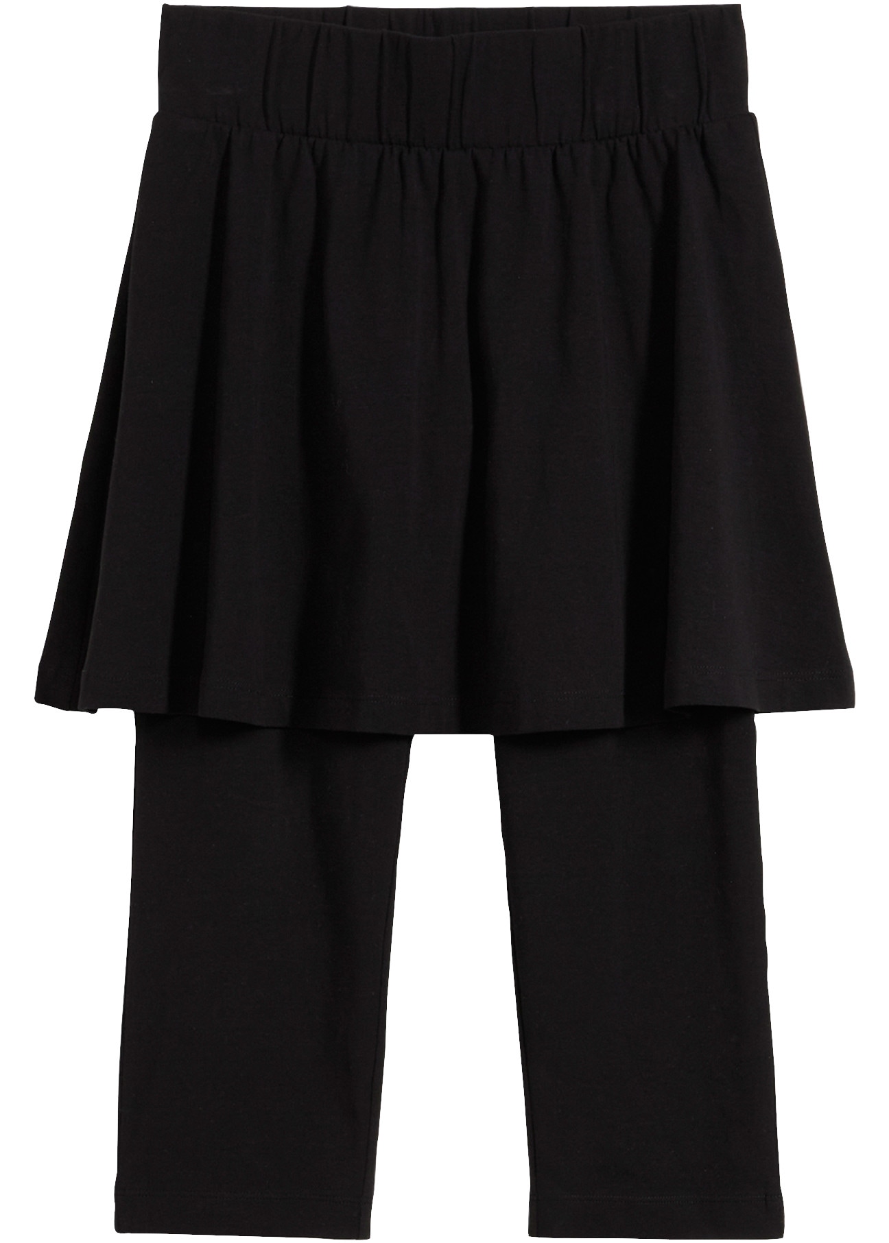 bonprix Caprileggings  aus elastischem Baumwoll-Mix, Capri-Länge, mit integriertem Rock
