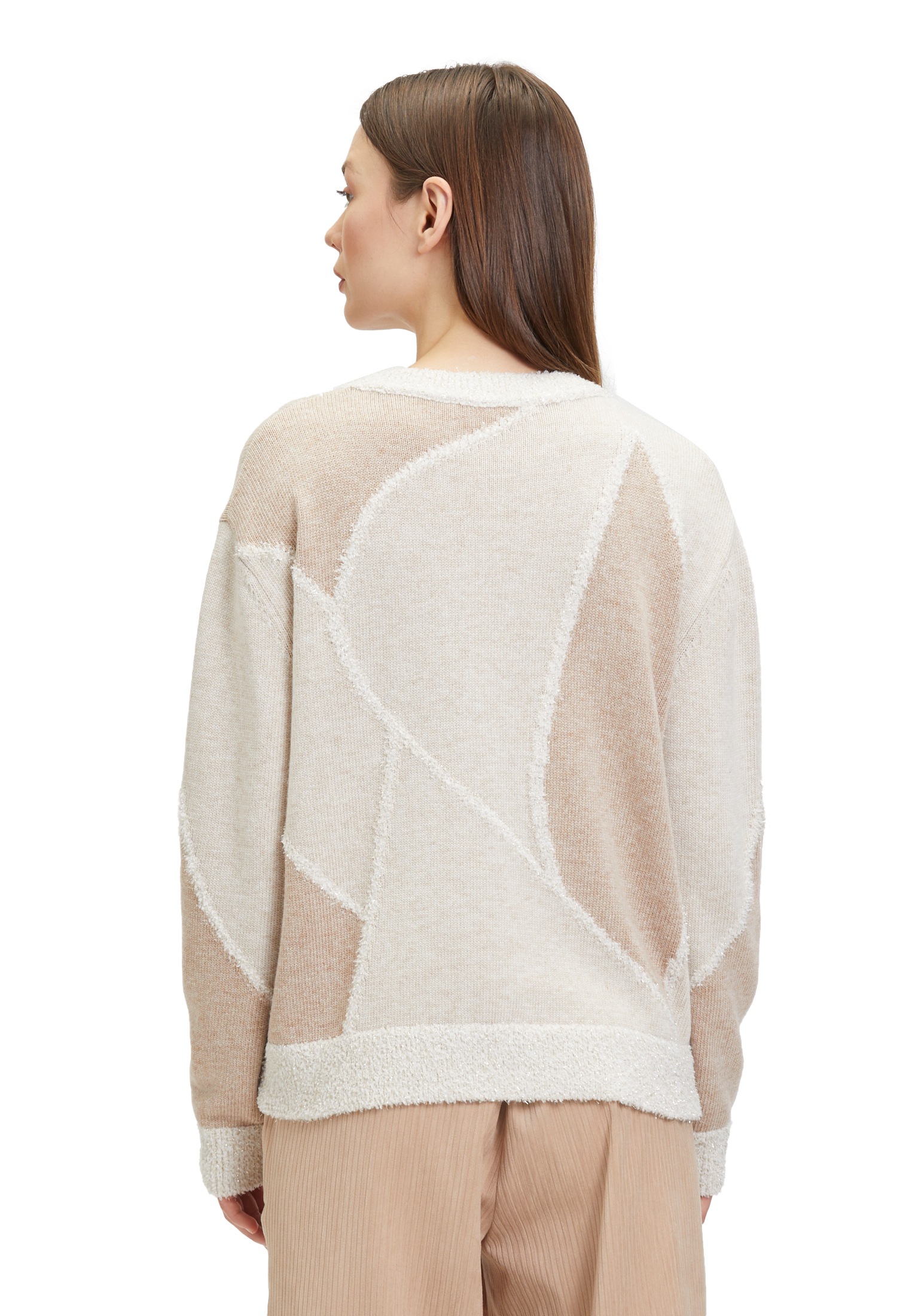 Betty&Co Strickpullover »Betty & Co Damen Strickpullover mit Intarsie«, (1 tlg.), Struktur
