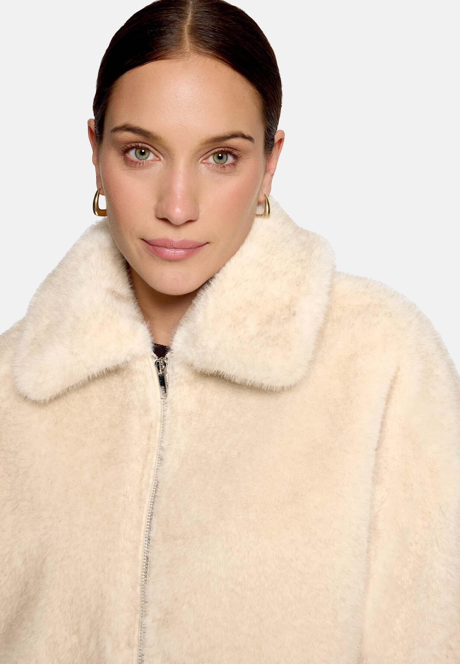 Zero Plüschjacke »Damen mit Reißverschluss«