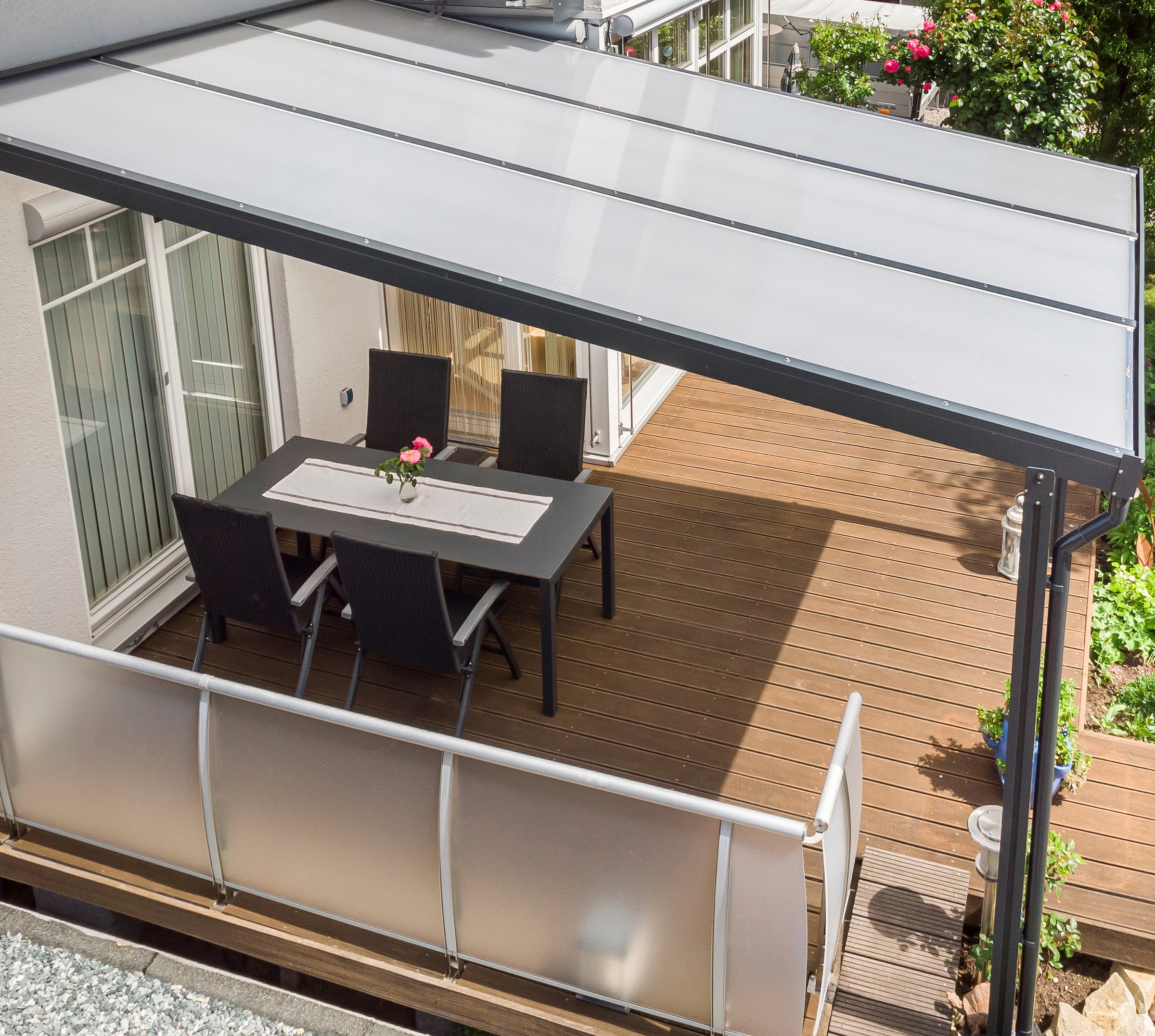 Terrassendach »Premium«, BxT: 309x306 cm, Dach Polycarbonat Opal