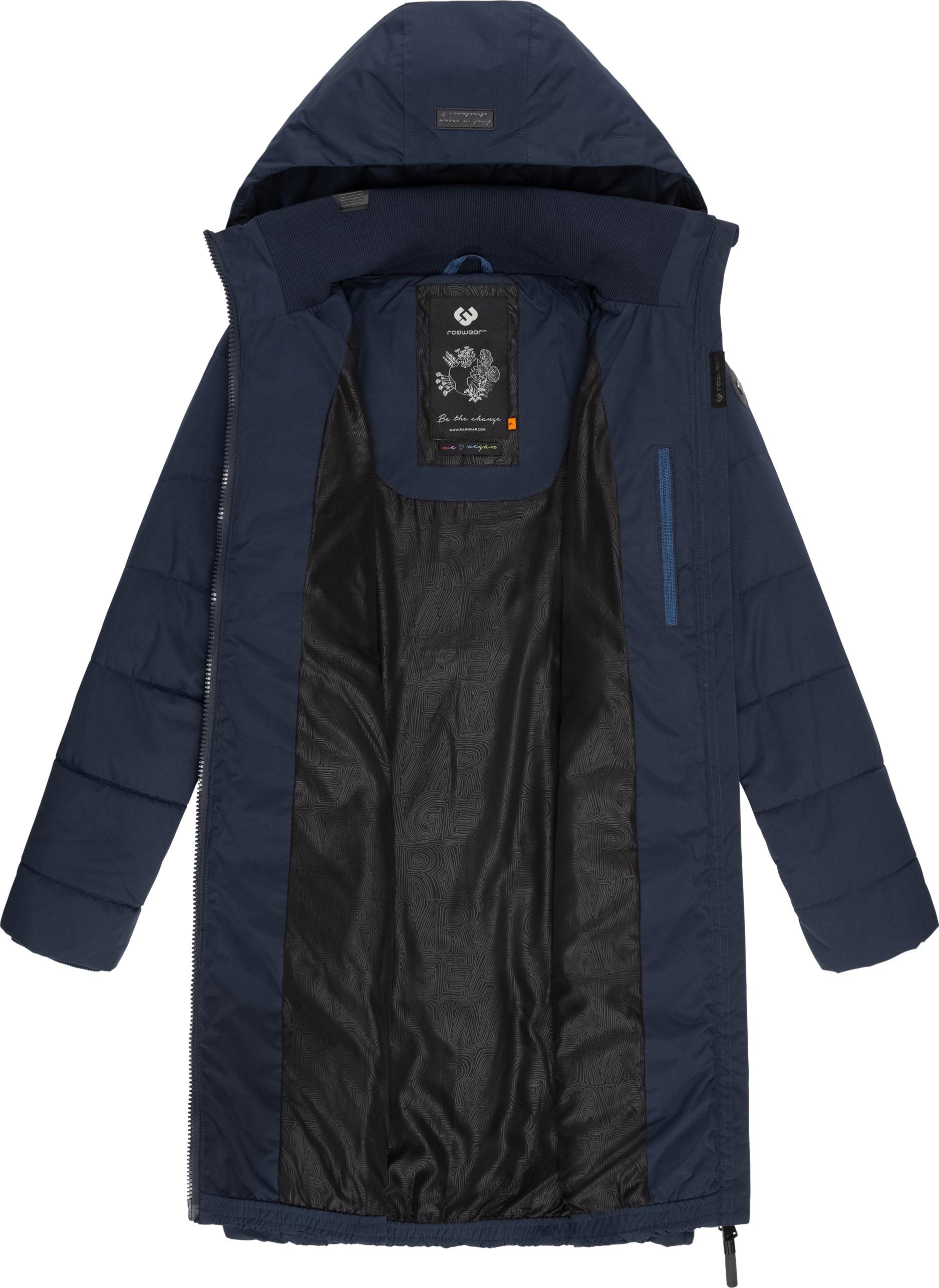 kaufen Ragwear gefütterter »Dizzie gesteppter Steppmantel stylischer, Coat«, Kapuze Winterparka mit | BAUR