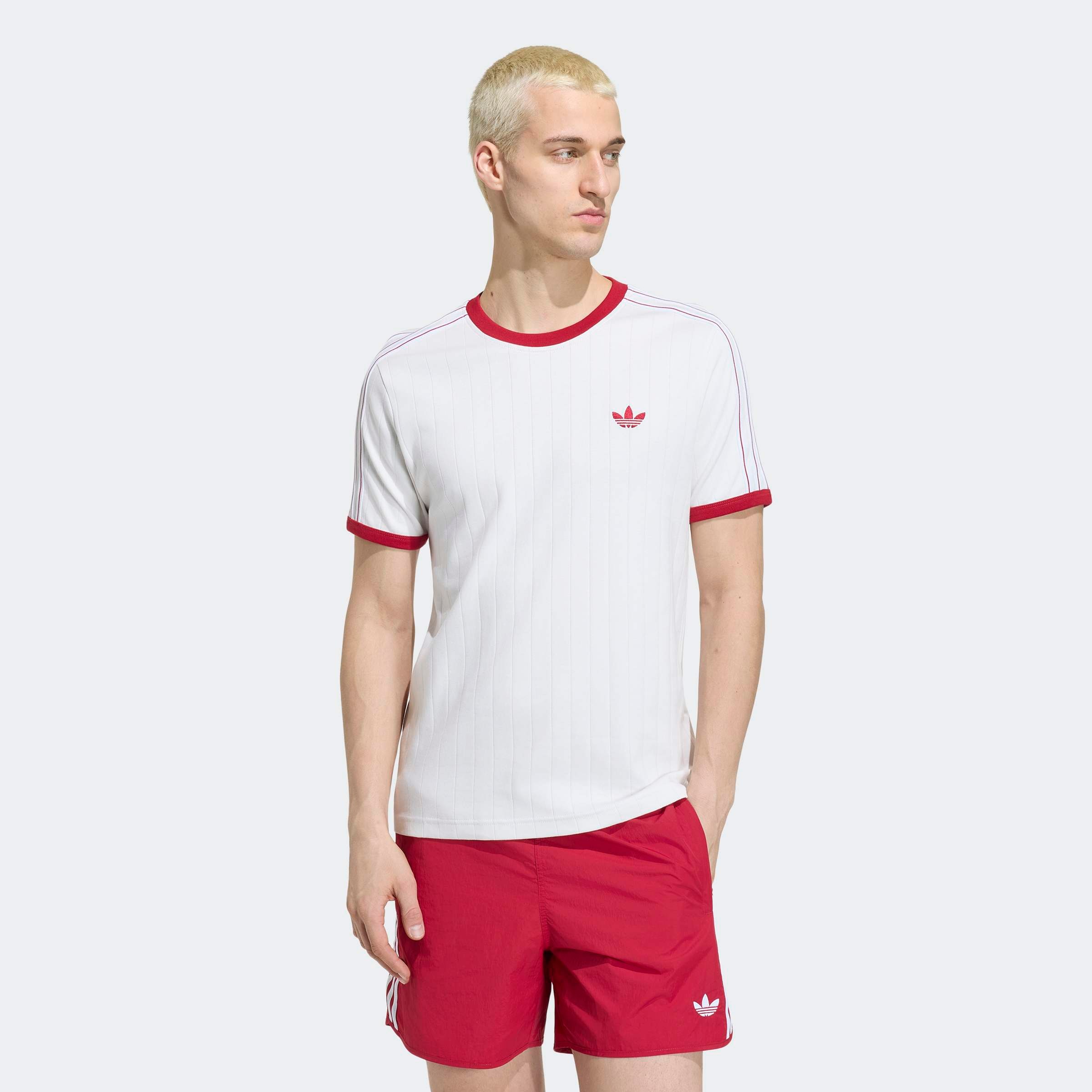 adidas Originals T-Shirt "DROP NEEDLE 3-STREIFEN" für Erwachsene, mit sportlichem Stil, in normaler Länge, Kurzarmdesign