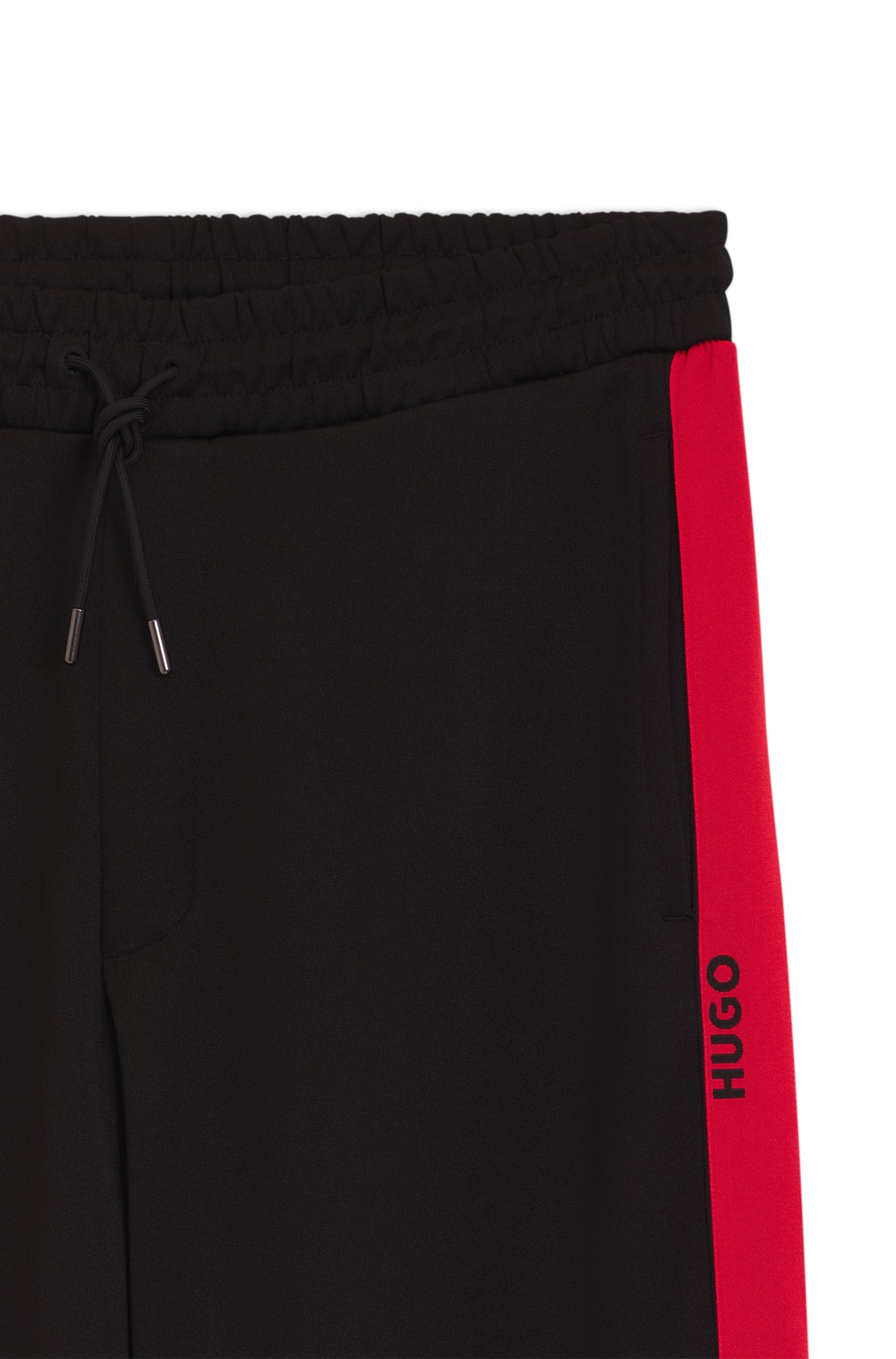 HUGO Sweathose »Dolos«  Reißverschlüsse am Saum, Relaxed Fit, Logo-Tape