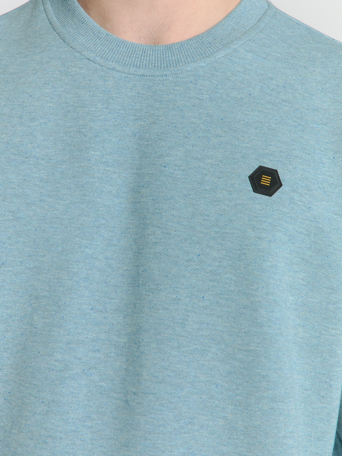 NO EXCESS Sweater »No Excess Rundhalspullover Sweater Crewneck Melange«