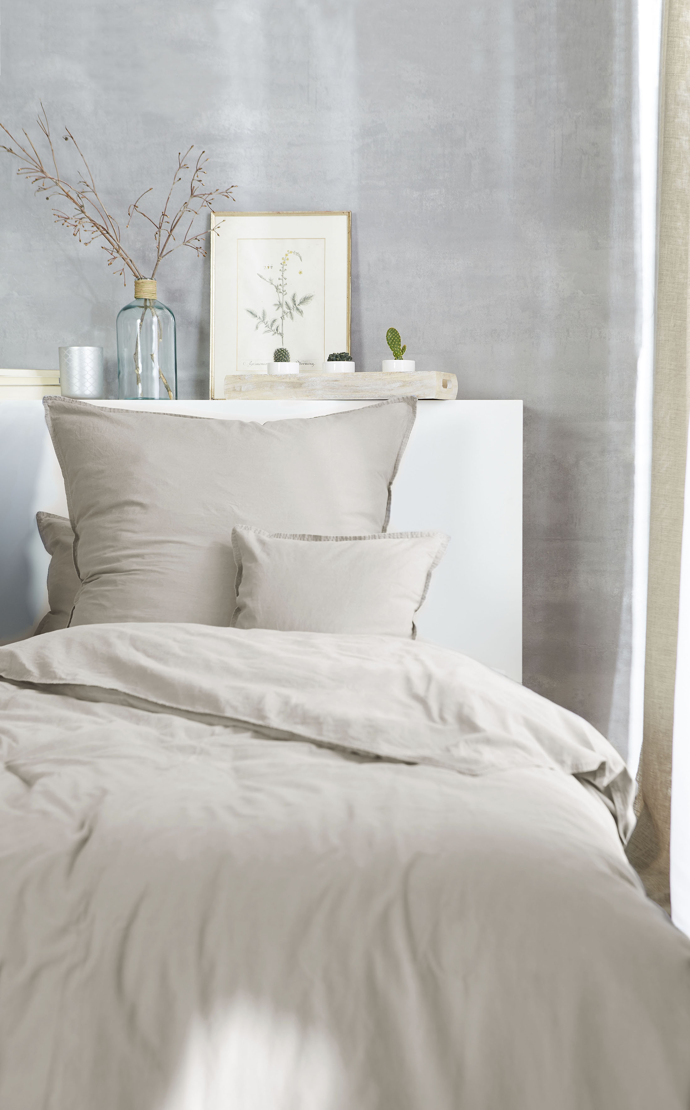 Bettwäsche »Stone-Washed«, im feinen Knitterlook, Renforcé Qualität aus 100%...