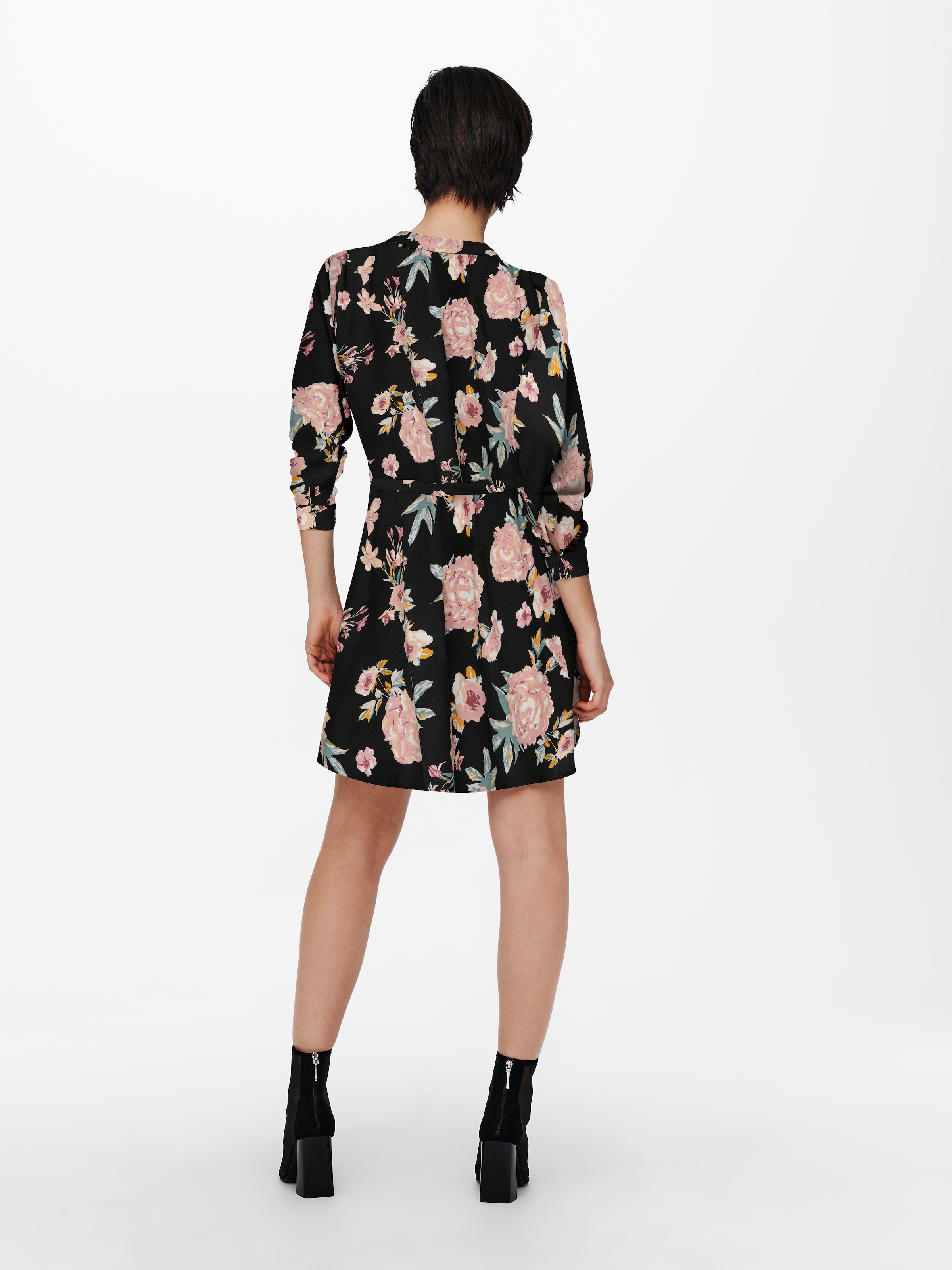 ONLY »ONLCORY LIFE L/S V-NECK TUNIC WVN NOOS« Sommerkleid mit Taillengürtel