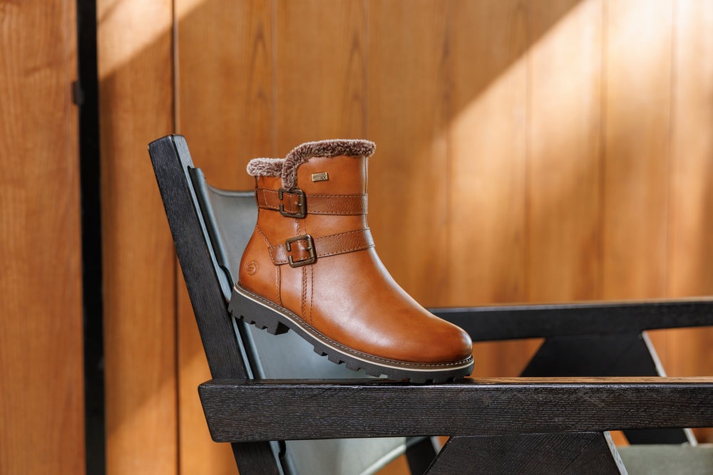 Remonte Winterboots, Blockabsatz, Winterstiefelette, Outdorrschuh mit TEX-Membran