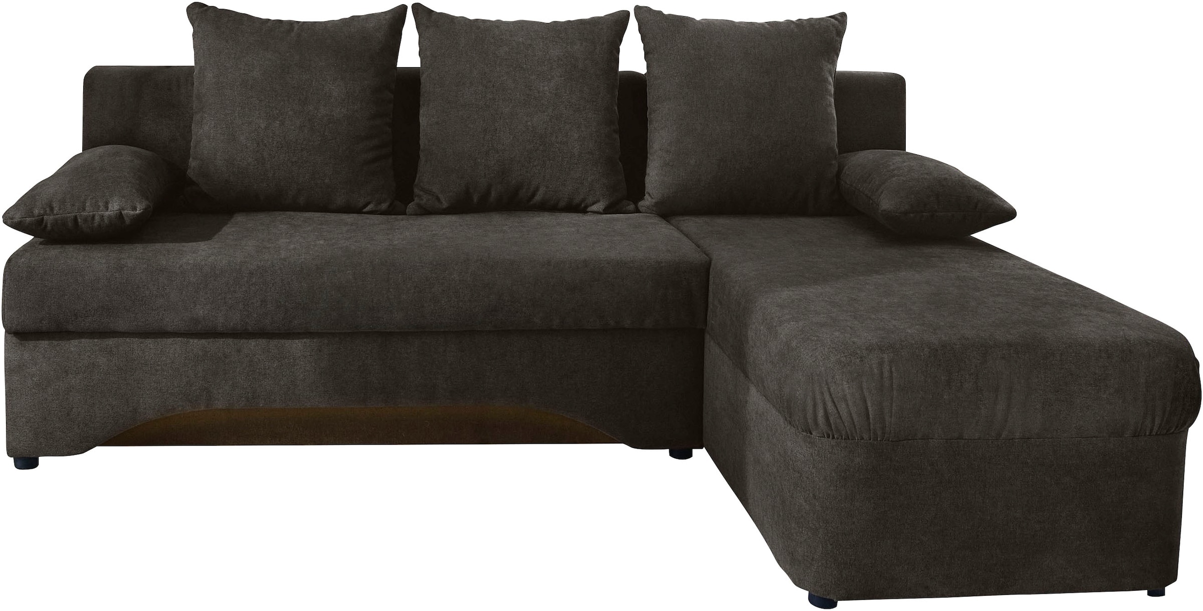Jockenhöfer Gruppe Ecksofa »Starlight, L-Form, mit indirekter dimmbarer LED-Beleuchtung«, Gästebettfunktion; Stauraum/Bettkasten, mit Kissen