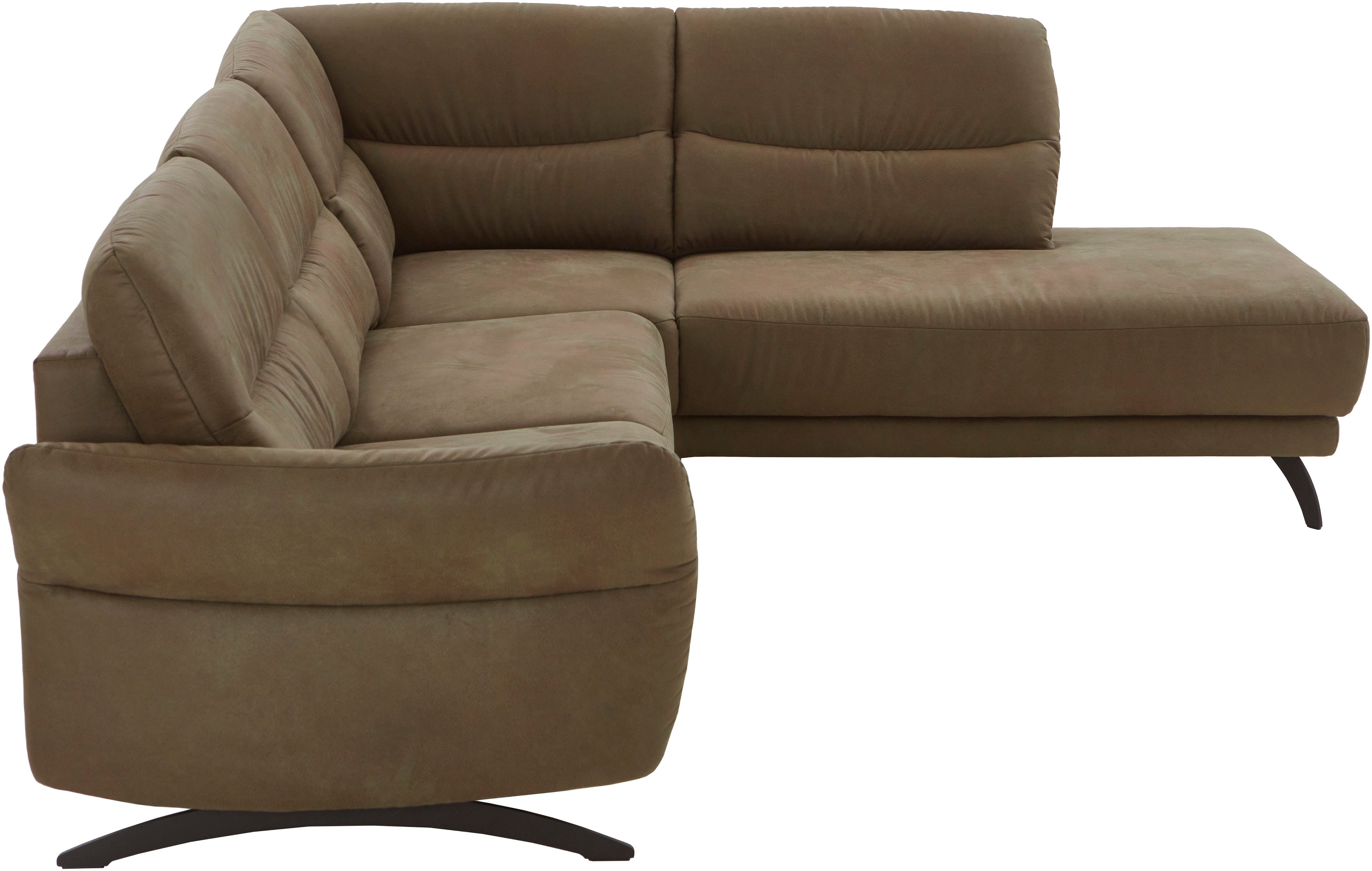 Home affaire Ecksofa "Novalis, Herz-Waage-Funktion & klappbarer Armlehne" Ergonomischer TTFK-Komfort, saugroboter-freundlich, frei stellbar