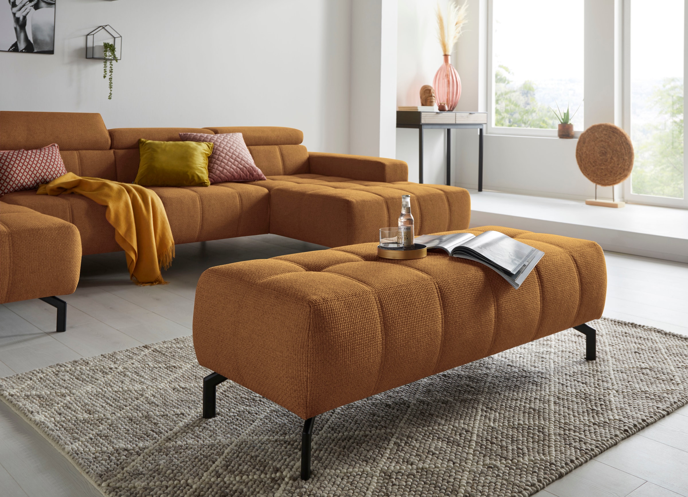DOMO collection Polsterhocker »Cunelli«, passend zur "Cunelli"-Serie