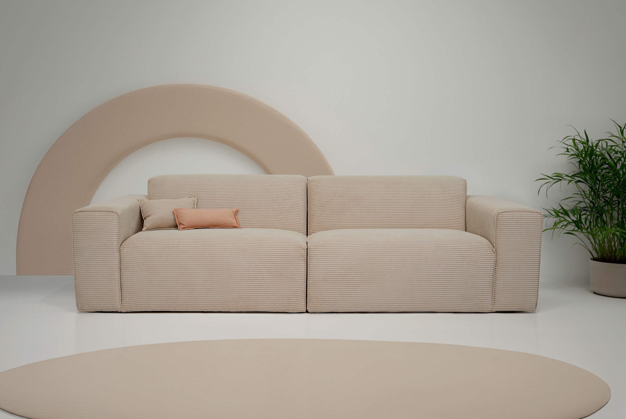 OTTO home 3-Sitzer "Clayton" in einem trendigen Cord-Bezug, verschiedene Ko günstig online kaufen