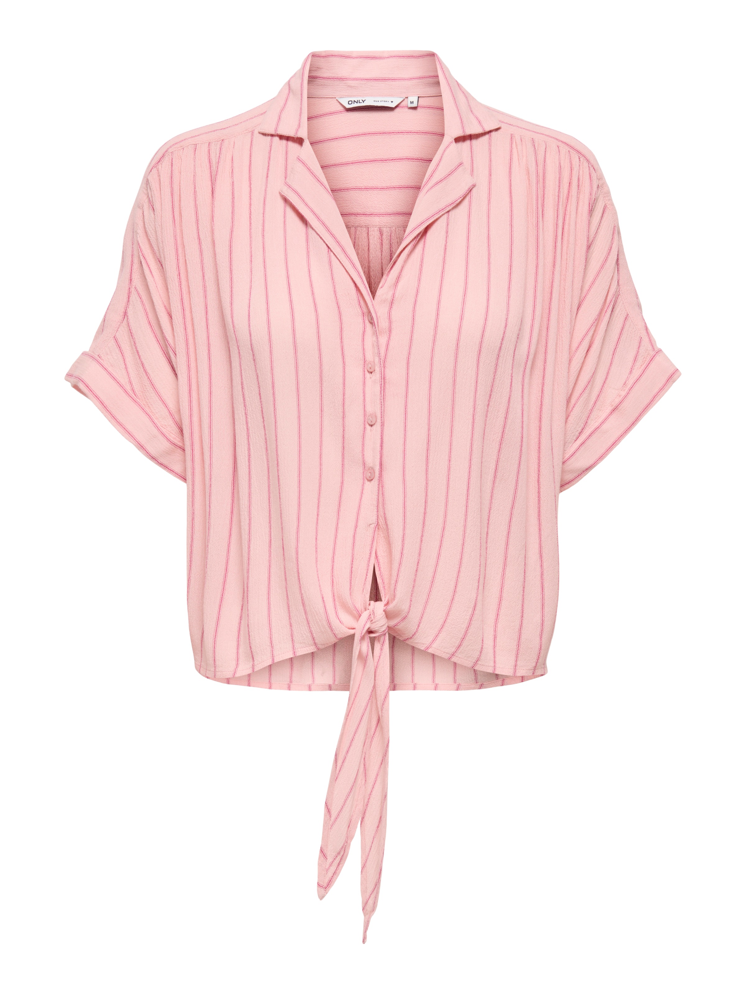 ONLY Kurzarmbluse "ONLPAULA LIFE S/S TIE SHIRT WVN NOOS" Viskose, regular f günstig online kaufen